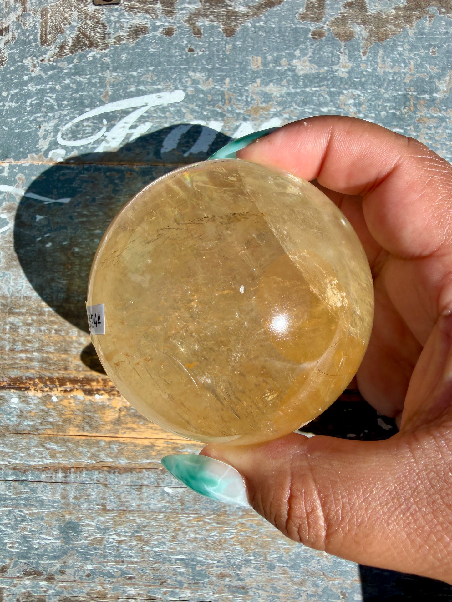 Gorgeous Optical Honey Calcite Sphere | Opt O