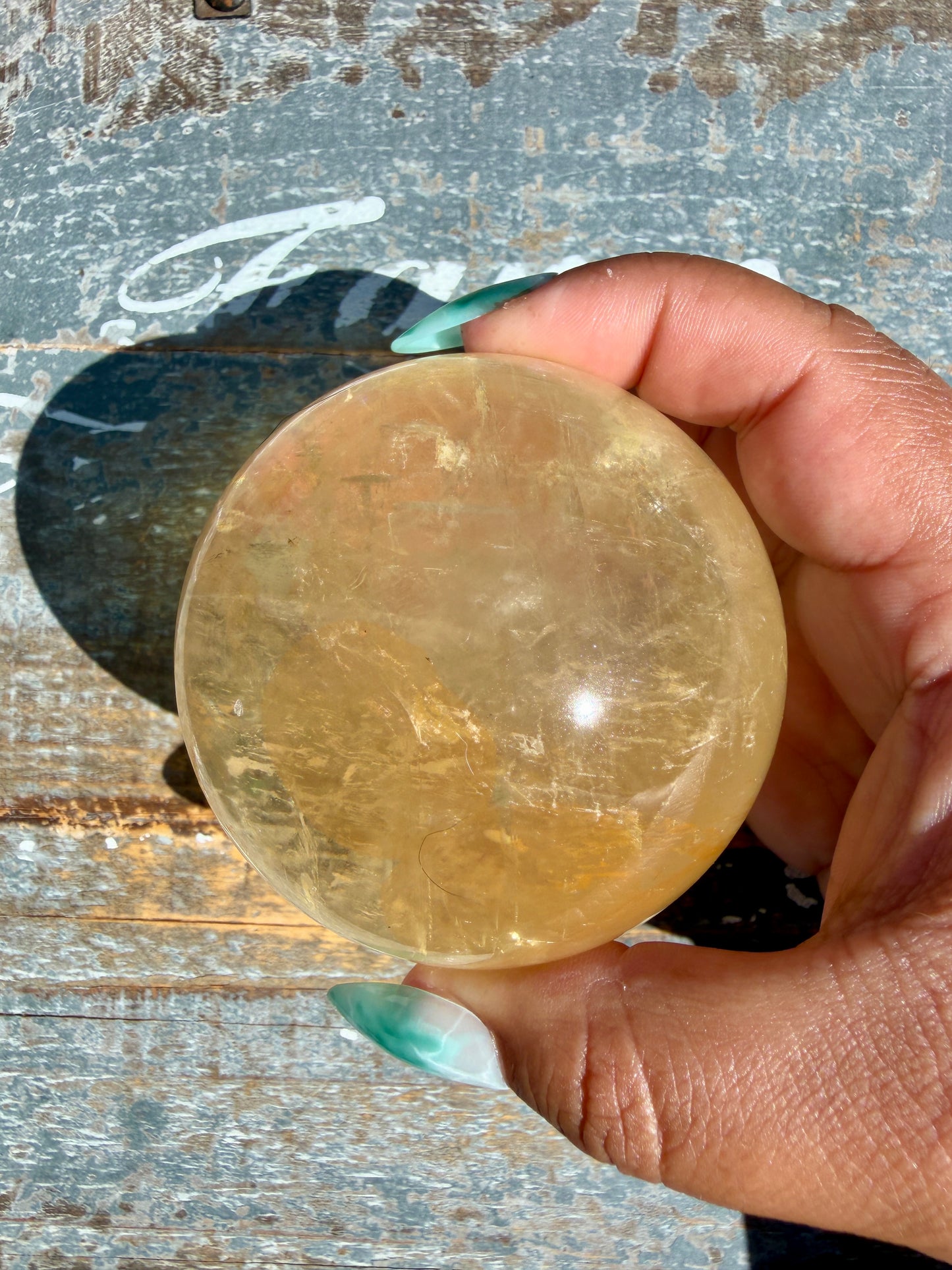 Gorgeous Optical Honey Calcite Sphere | Opt O