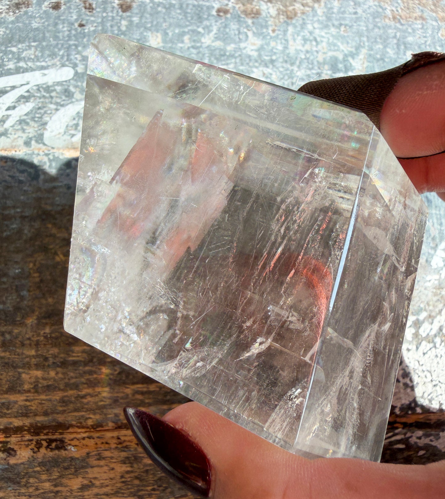 *RESERVED* TEAGAN Gorgeous Optical Calcite Freeform from India | Opt G
