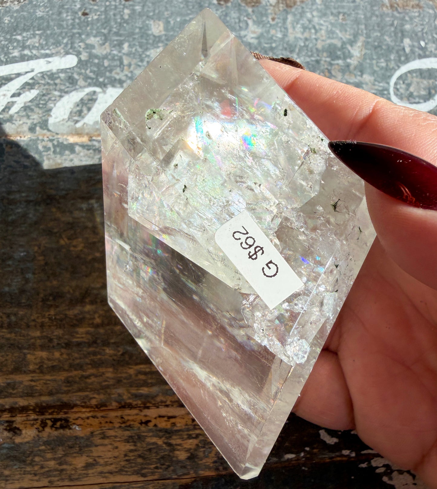 *RESERVED* TEAGAN Gorgeous Optical Calcite Freeform from India | Opt G