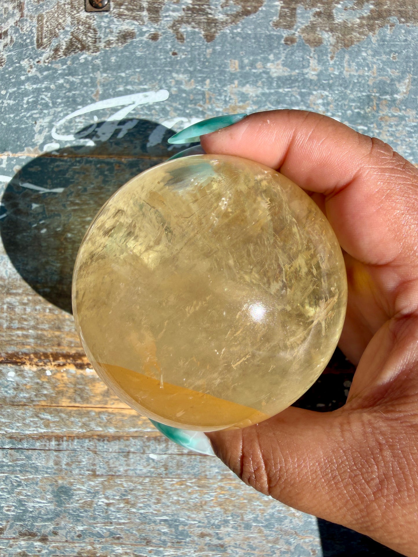 Gorgeous Optical Honey Calcite Sphere | Opt O