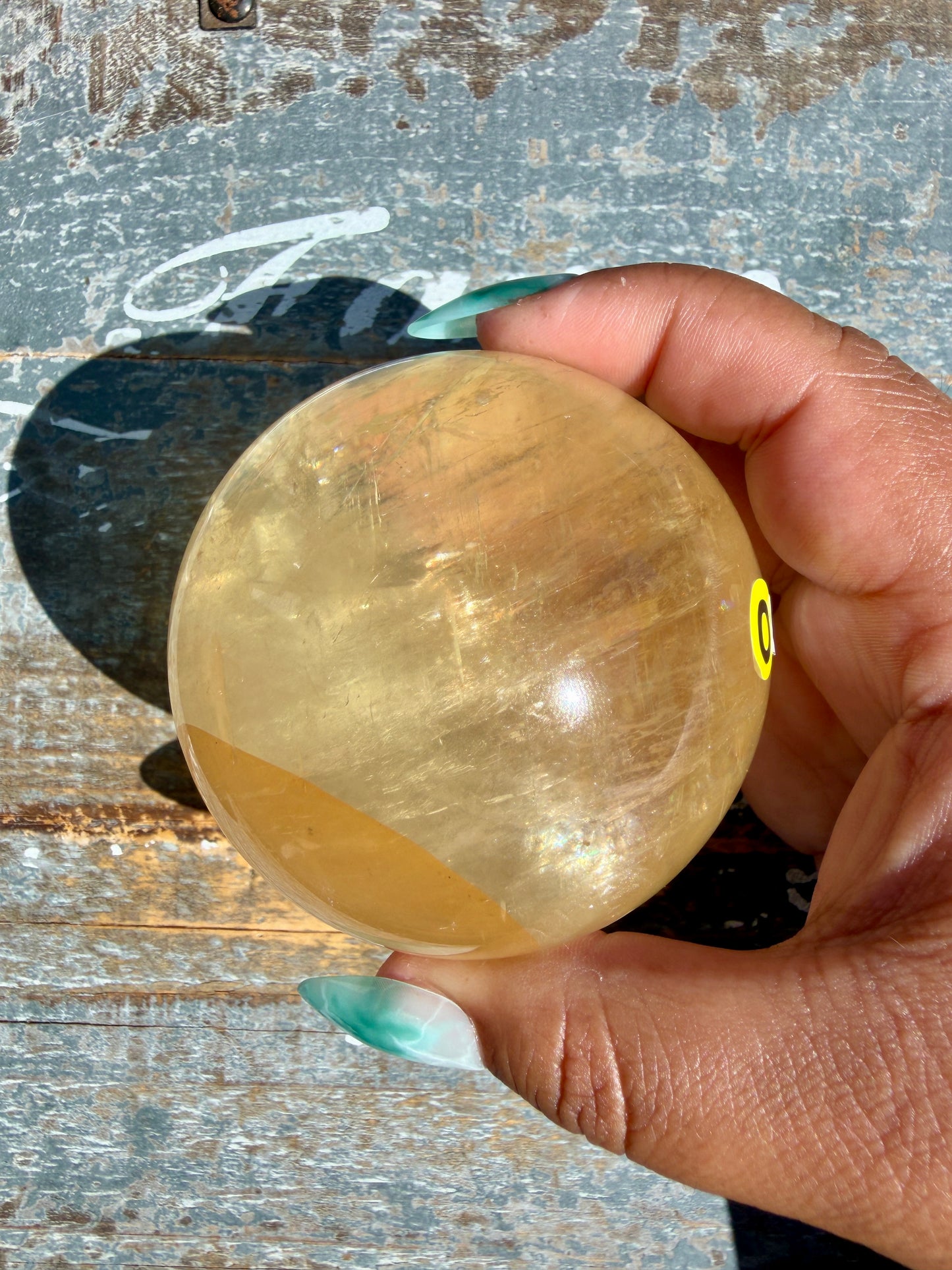 Gorgeous Optical Honey Calcite Sphere | Opt O