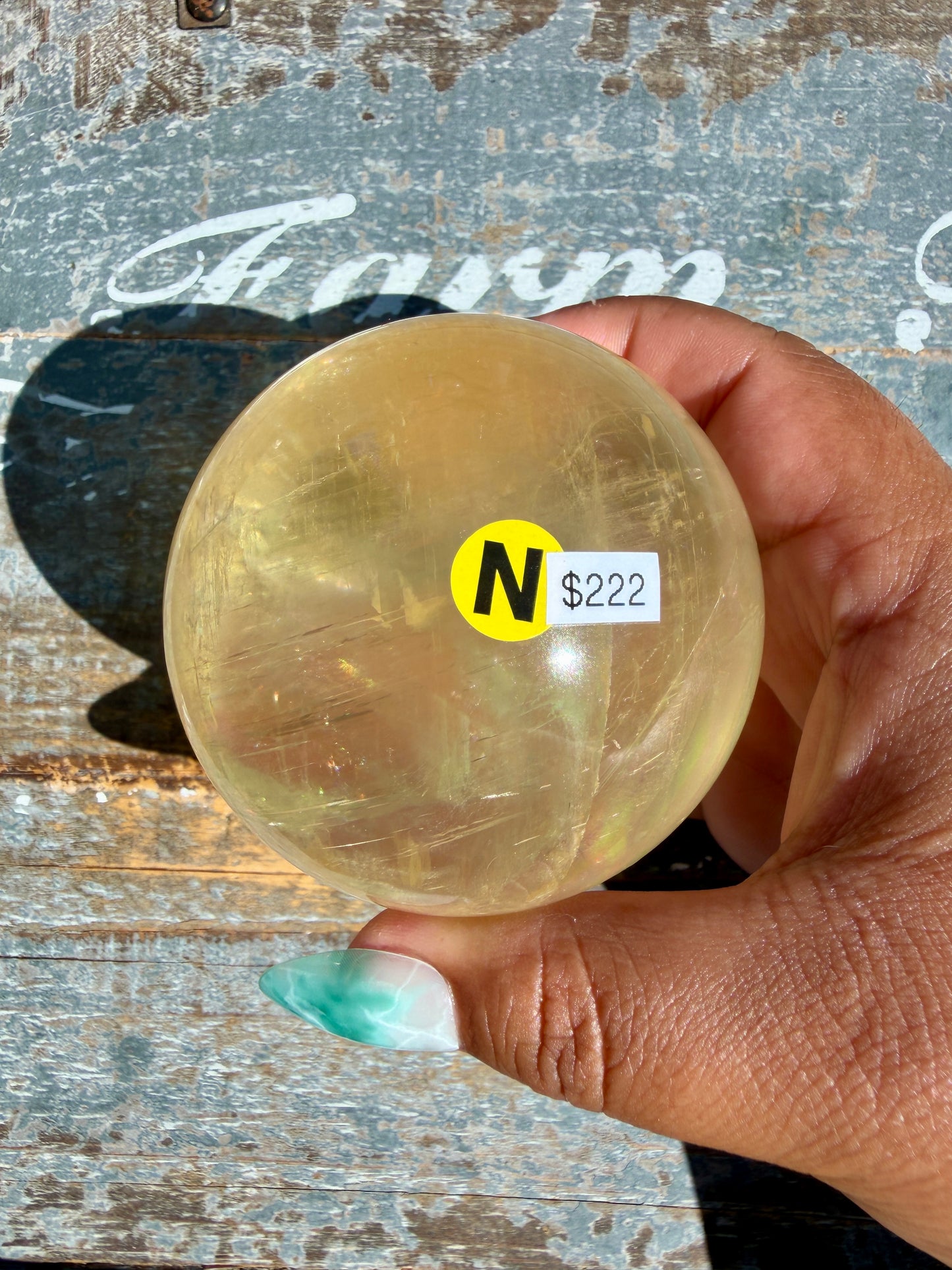 Gorgeous Optical Honey Calcite Sphere | Opt N