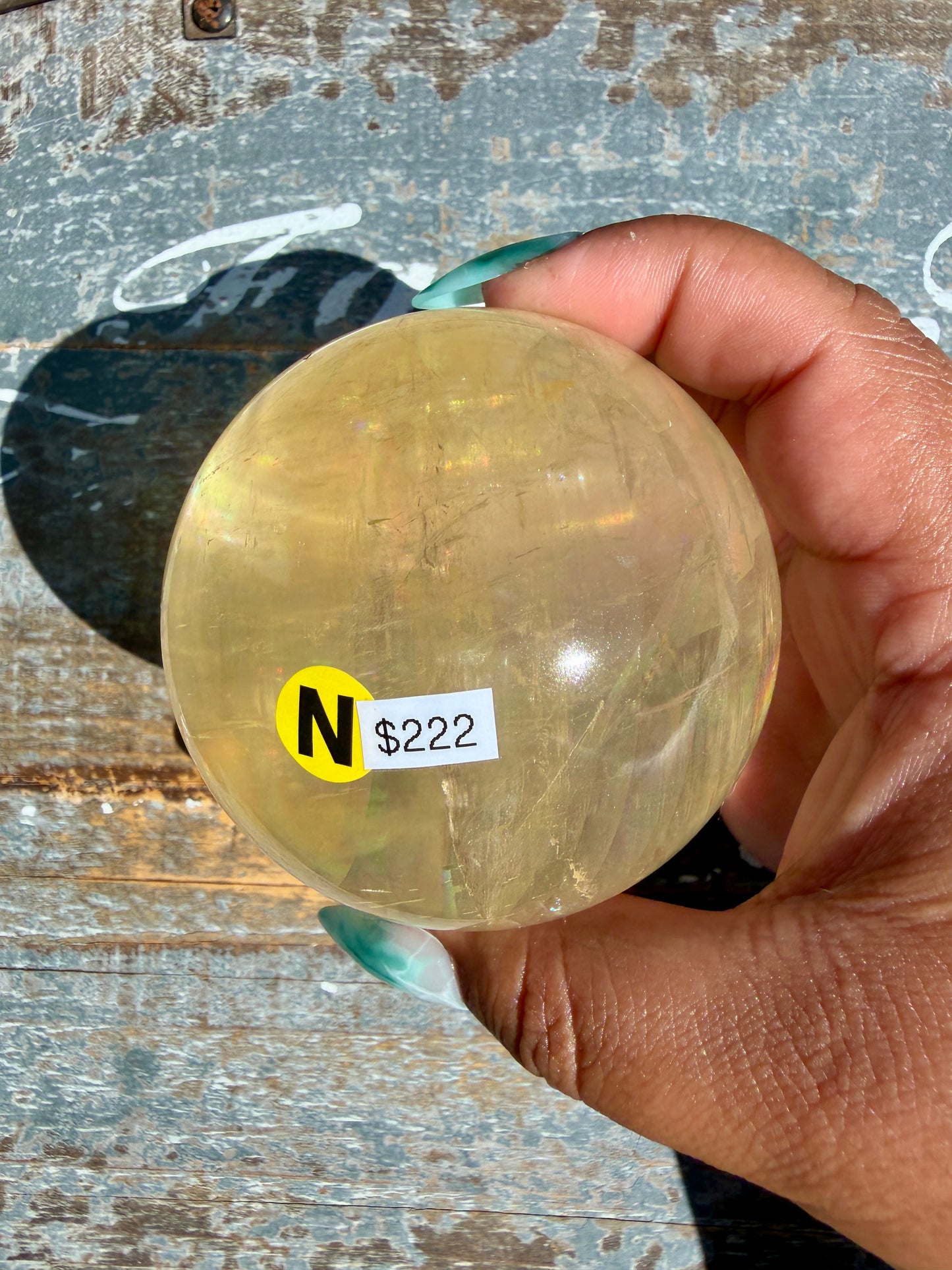 Gorgeous Optical Honey Calcite Sphere | Opt N