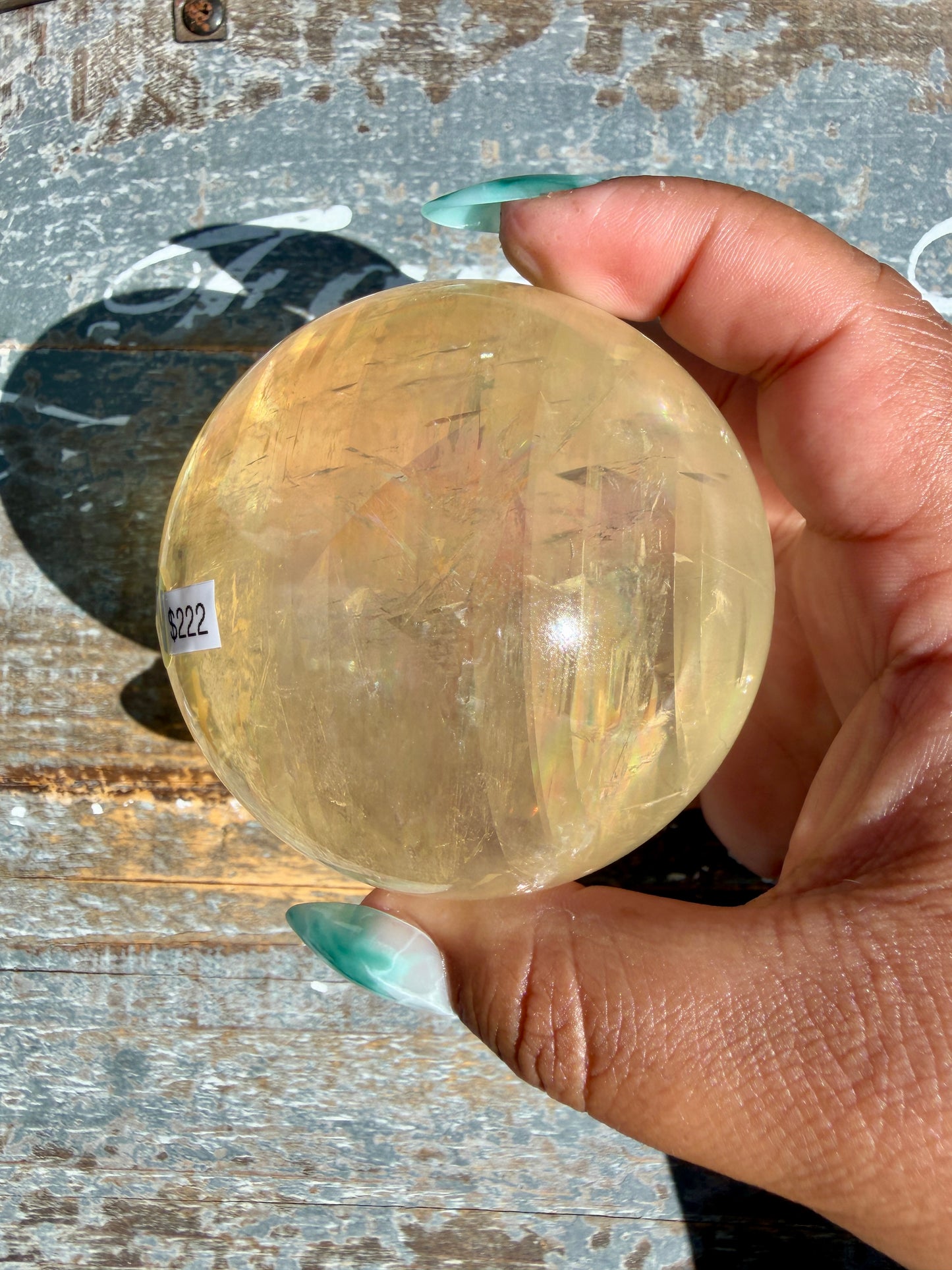 Gorgeous Optical Honey Calcite Sphere | Opt N