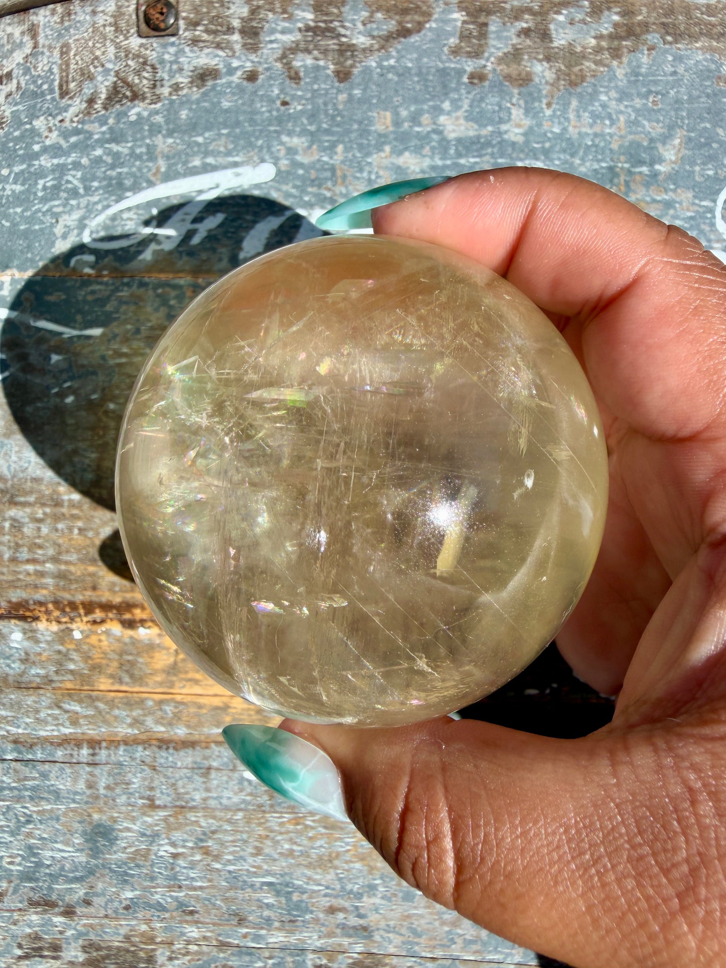 Gorgeous Optical Honey Calcite Sphere | Opt N