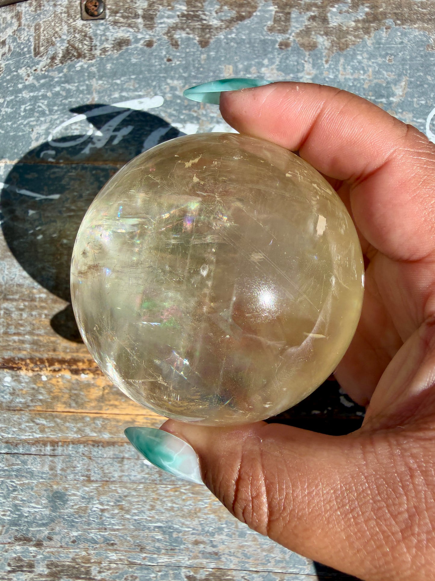 Gorgeous Optical Honey Calcite Sphere | Opt N