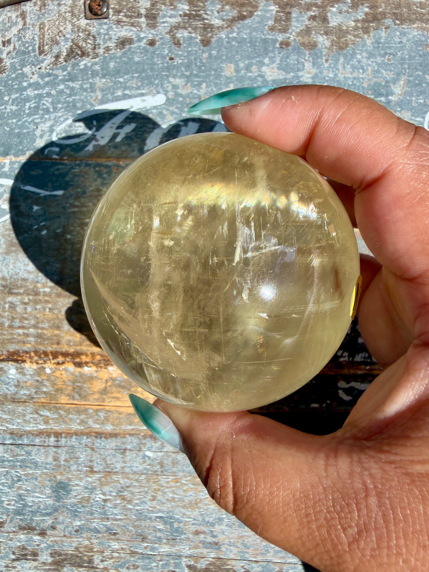Gorgeous Optical Honey Calcite Sphere | Opt N