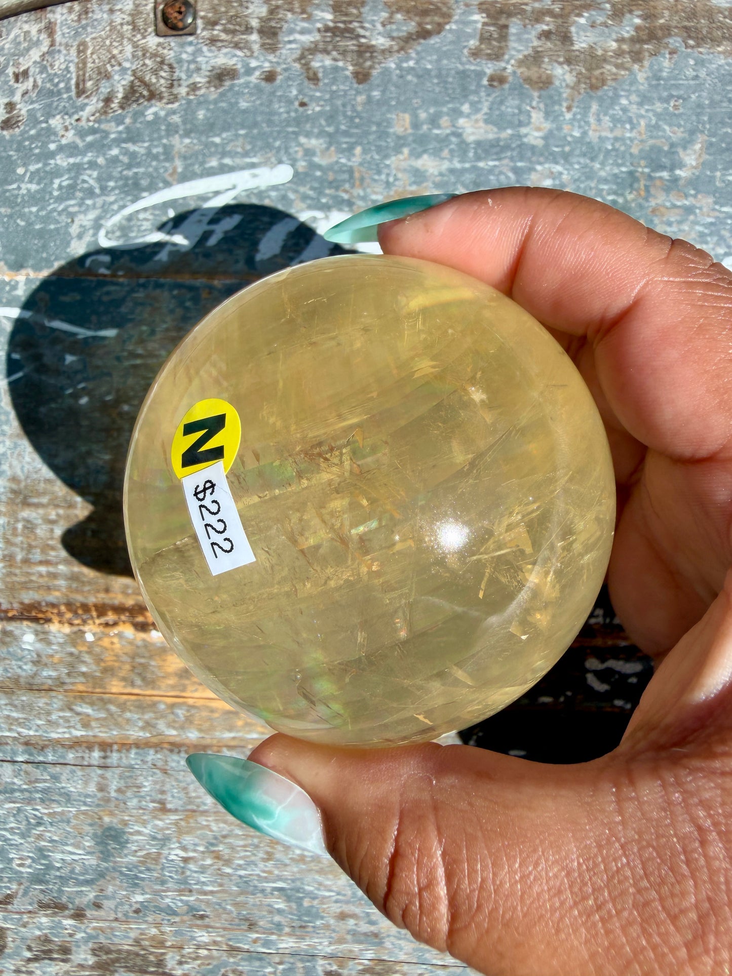 Gorgeous Optical Honey Calcite Sphere | Opt N