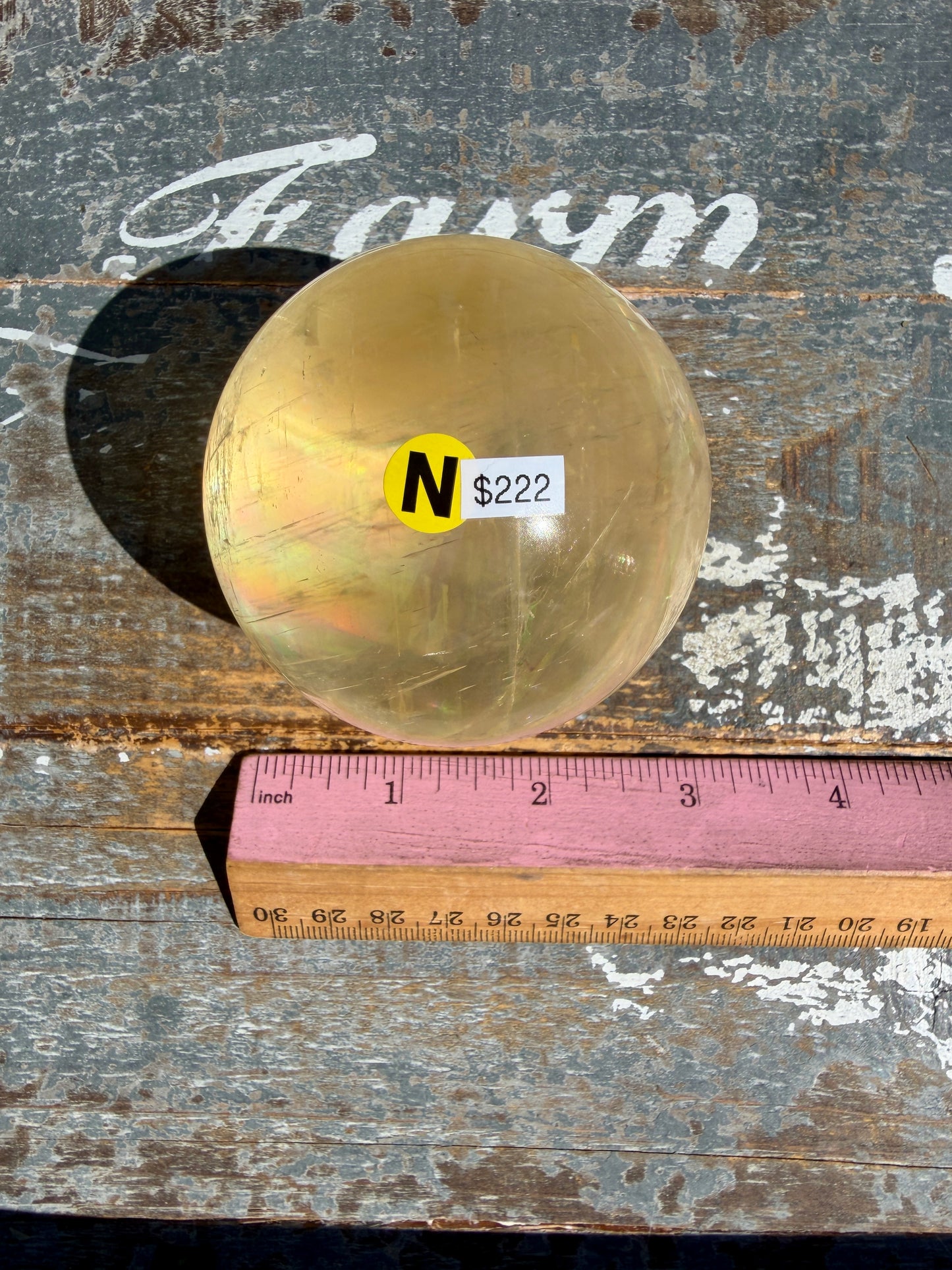 Gorgeous Optical Honey Calcite Sphere | Opt N