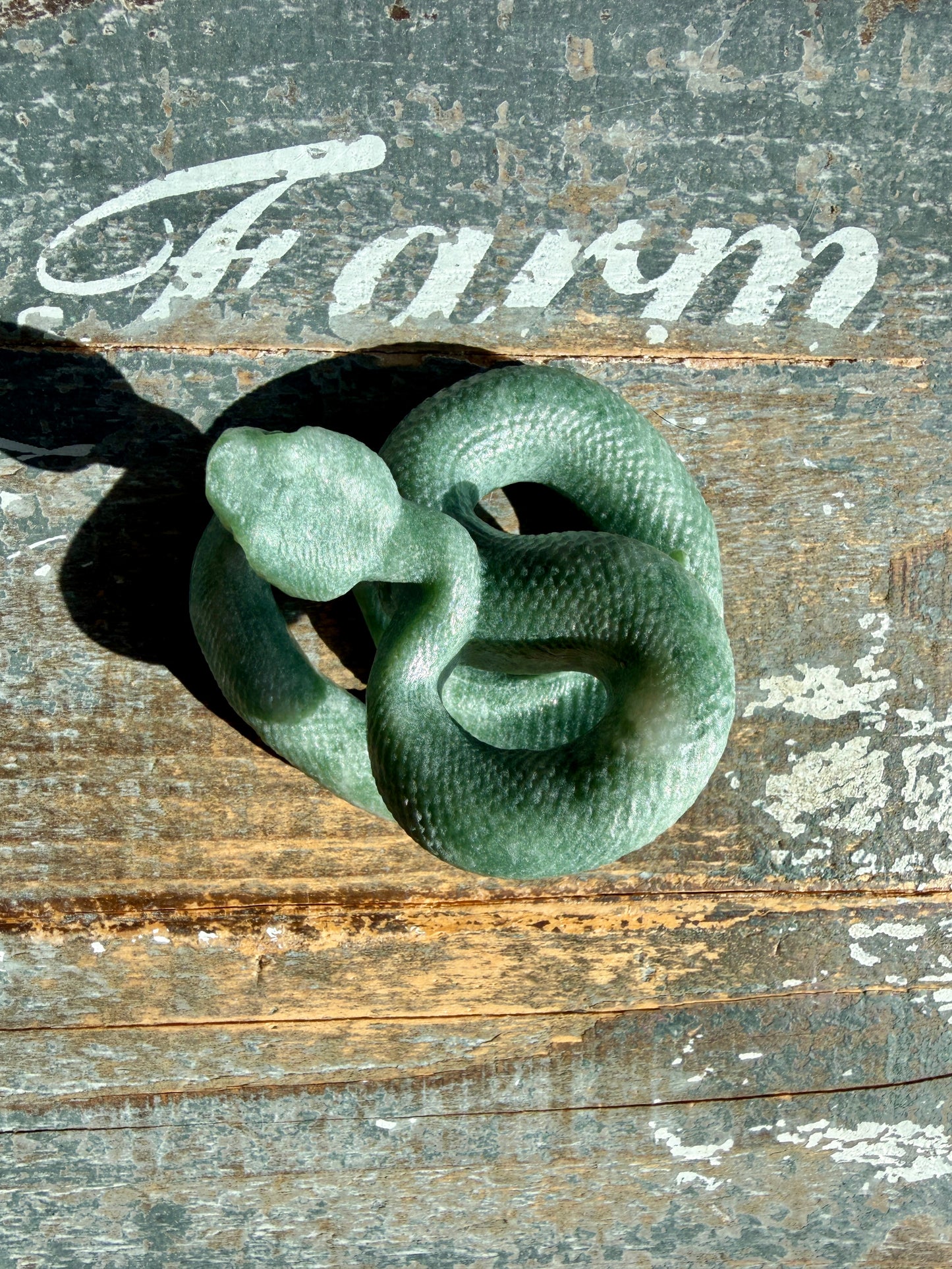 Gorgeous Green Jasper Snake | Opt I