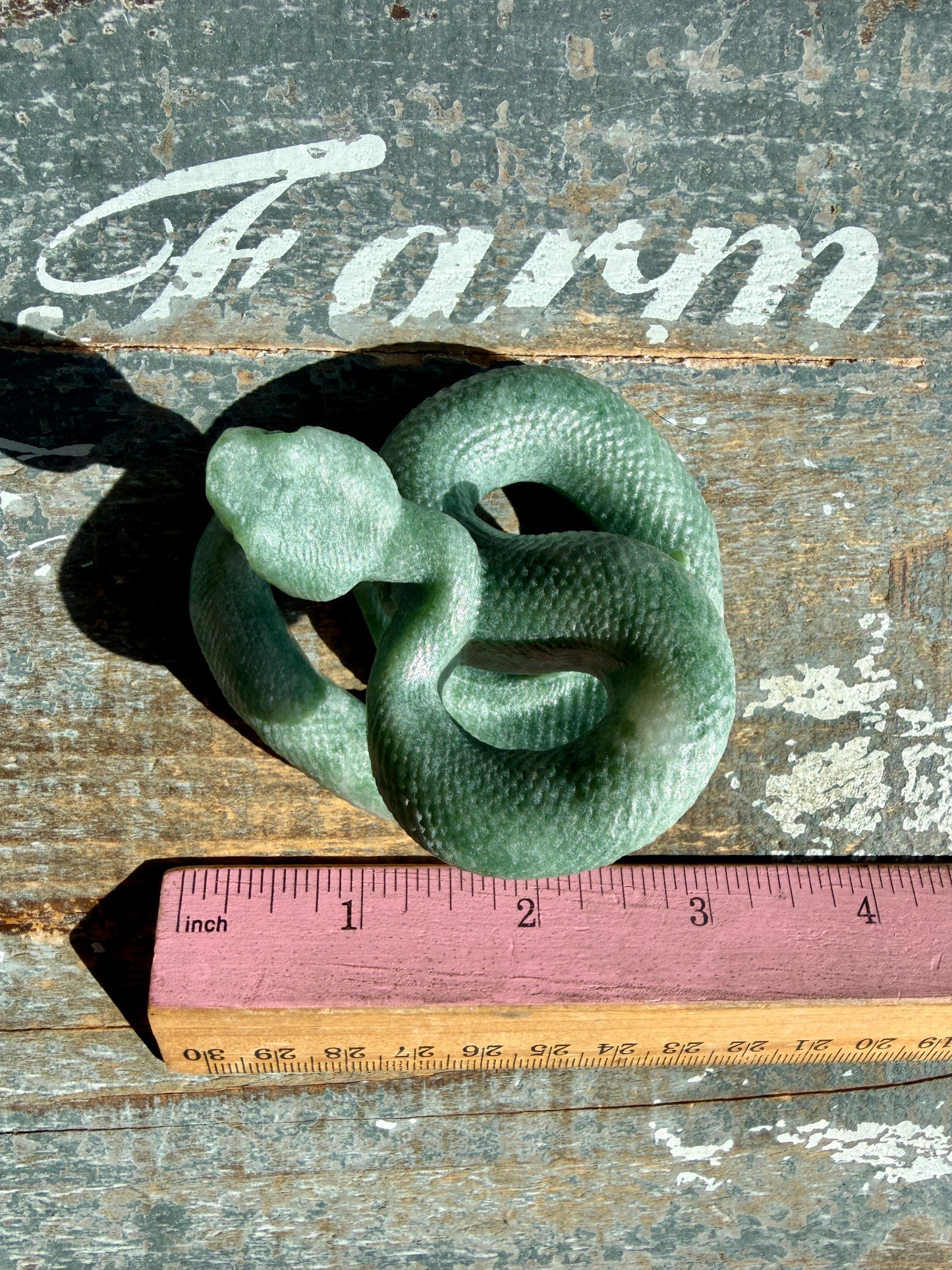 Gorgeous Green Jasper Snake | Opt I