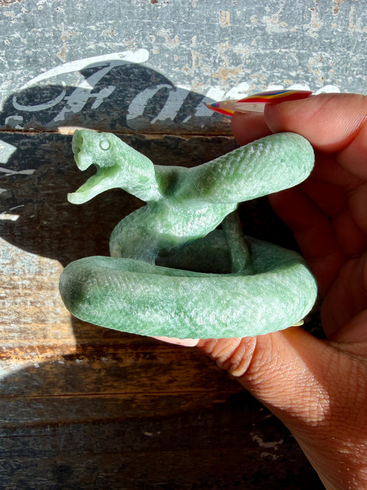 Gorgeous Green Jasper Snake | Opt I