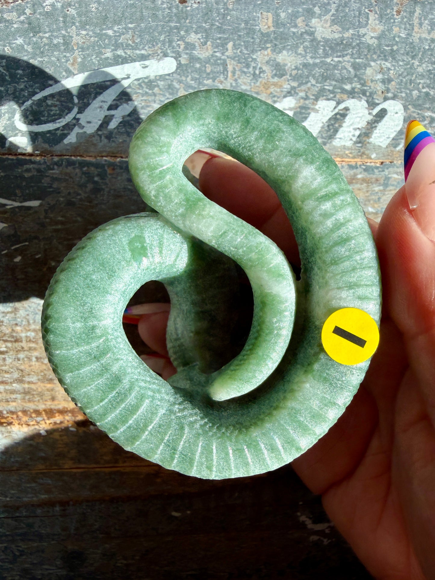 Gorgeous Green Jasper Snake | Opt I