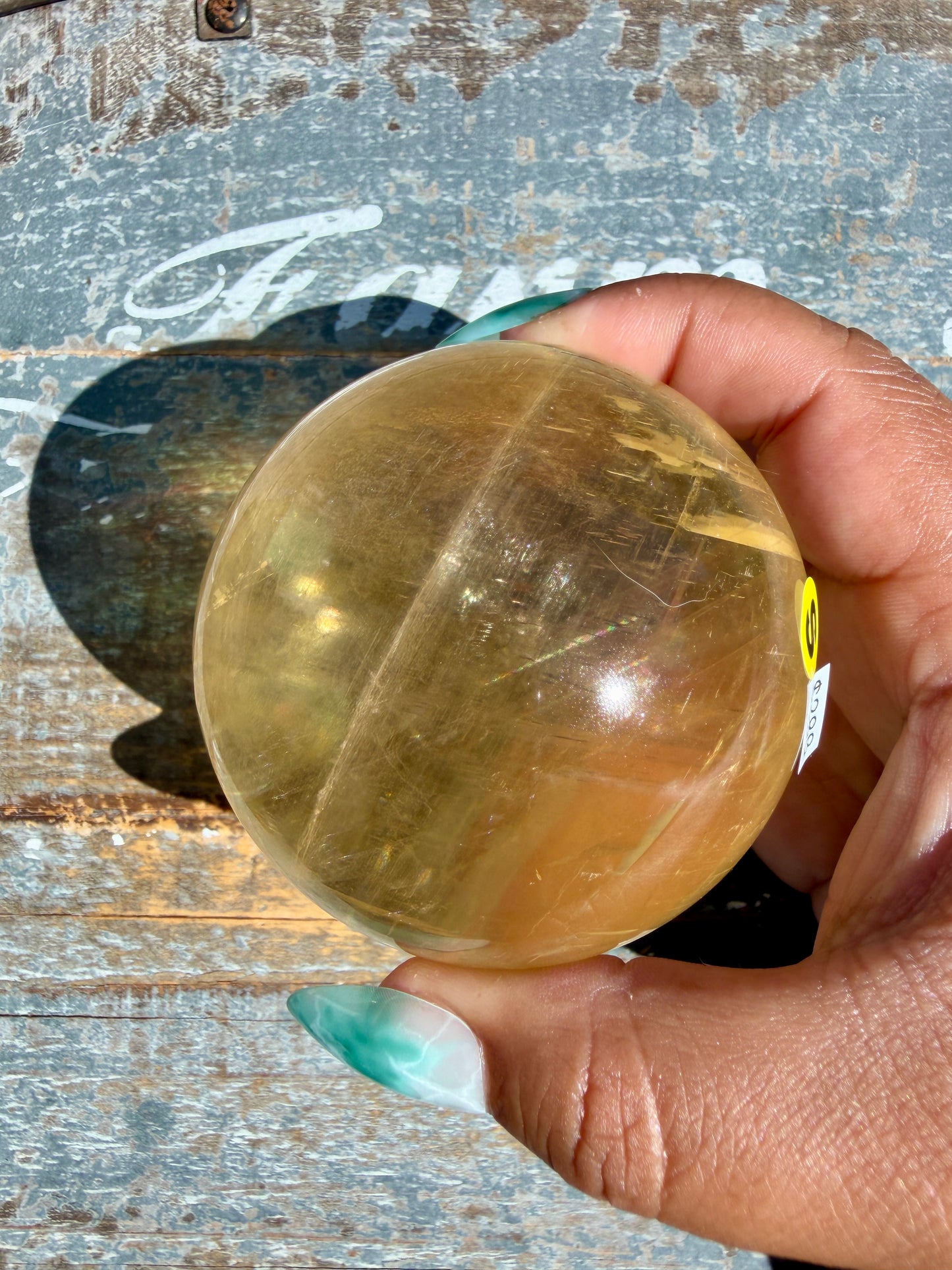 Gorgeous Optical Honey Calcite Sphere | Opt S
