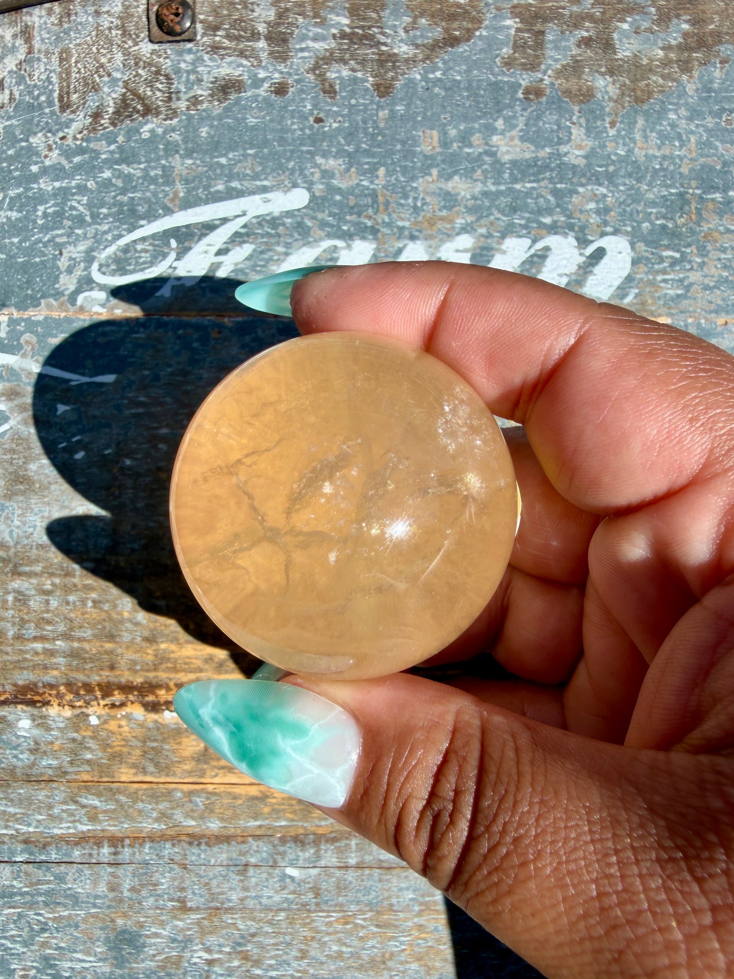 Gorgeous Yellow Candy Fluorite Sphere | Opt U