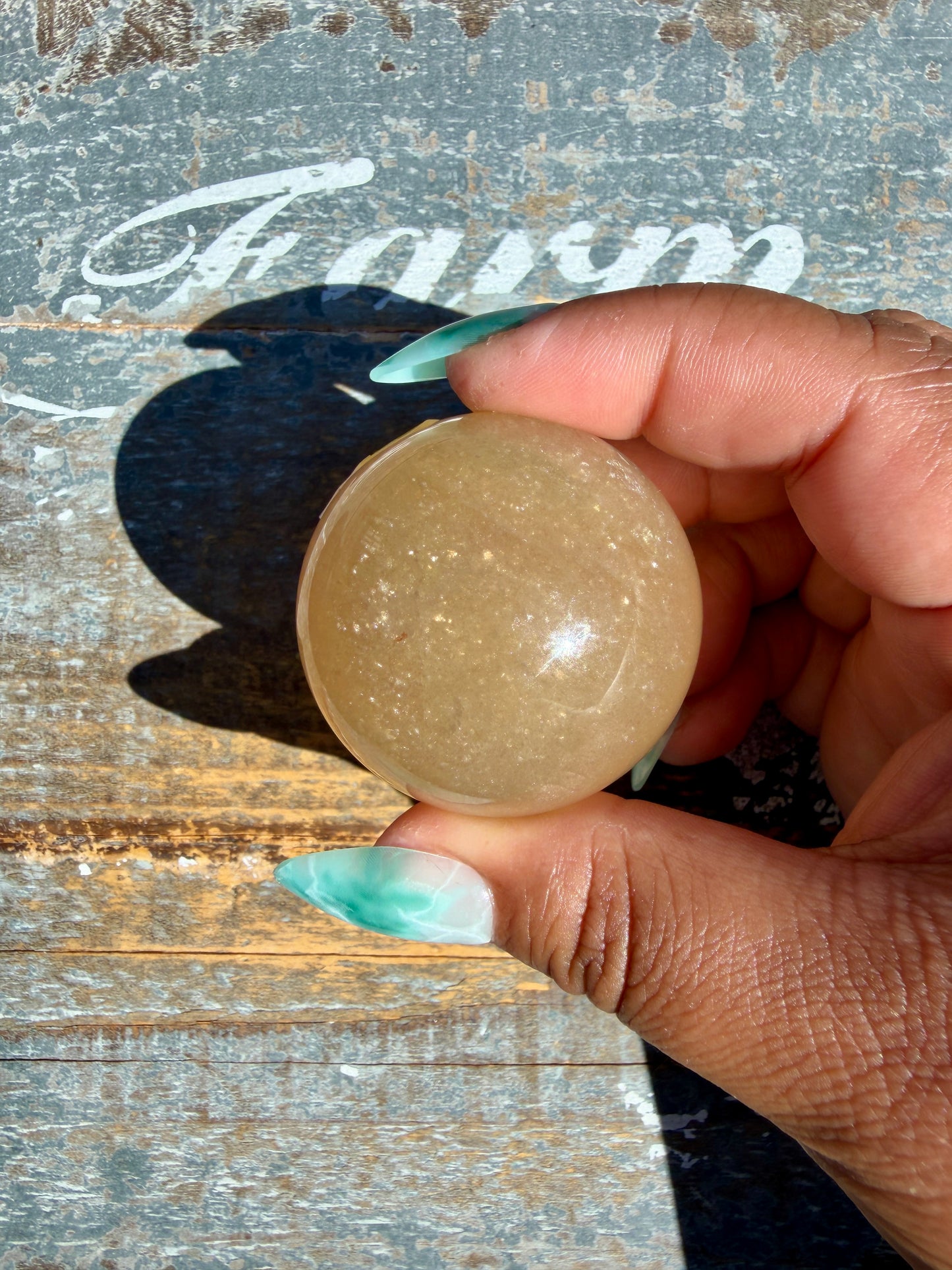 Gorgeous Yellow Candy Fluorite Sphere | Opt Q