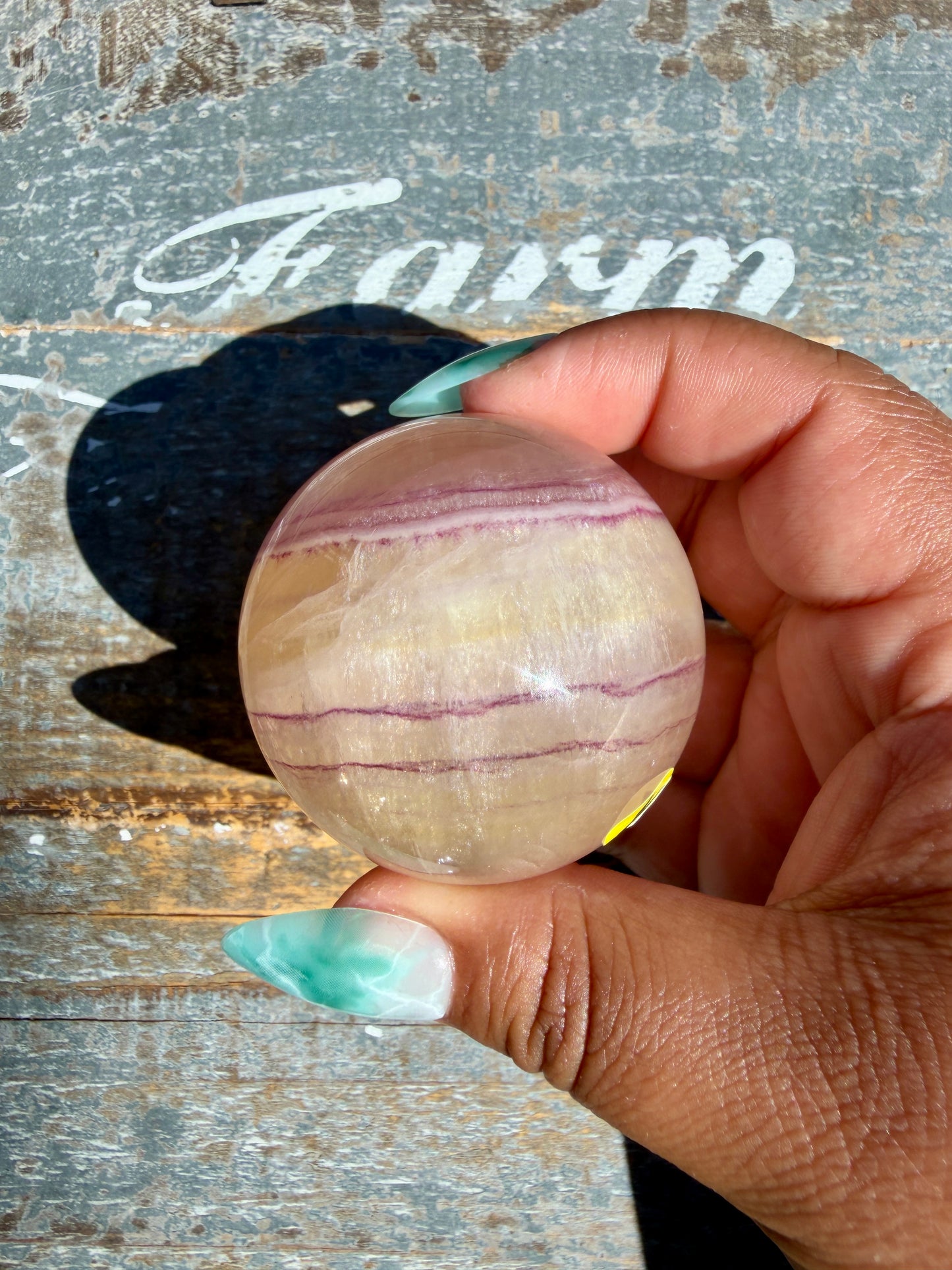 Gorgeous Yellow Candy Fluorite Sphere | Opt Y