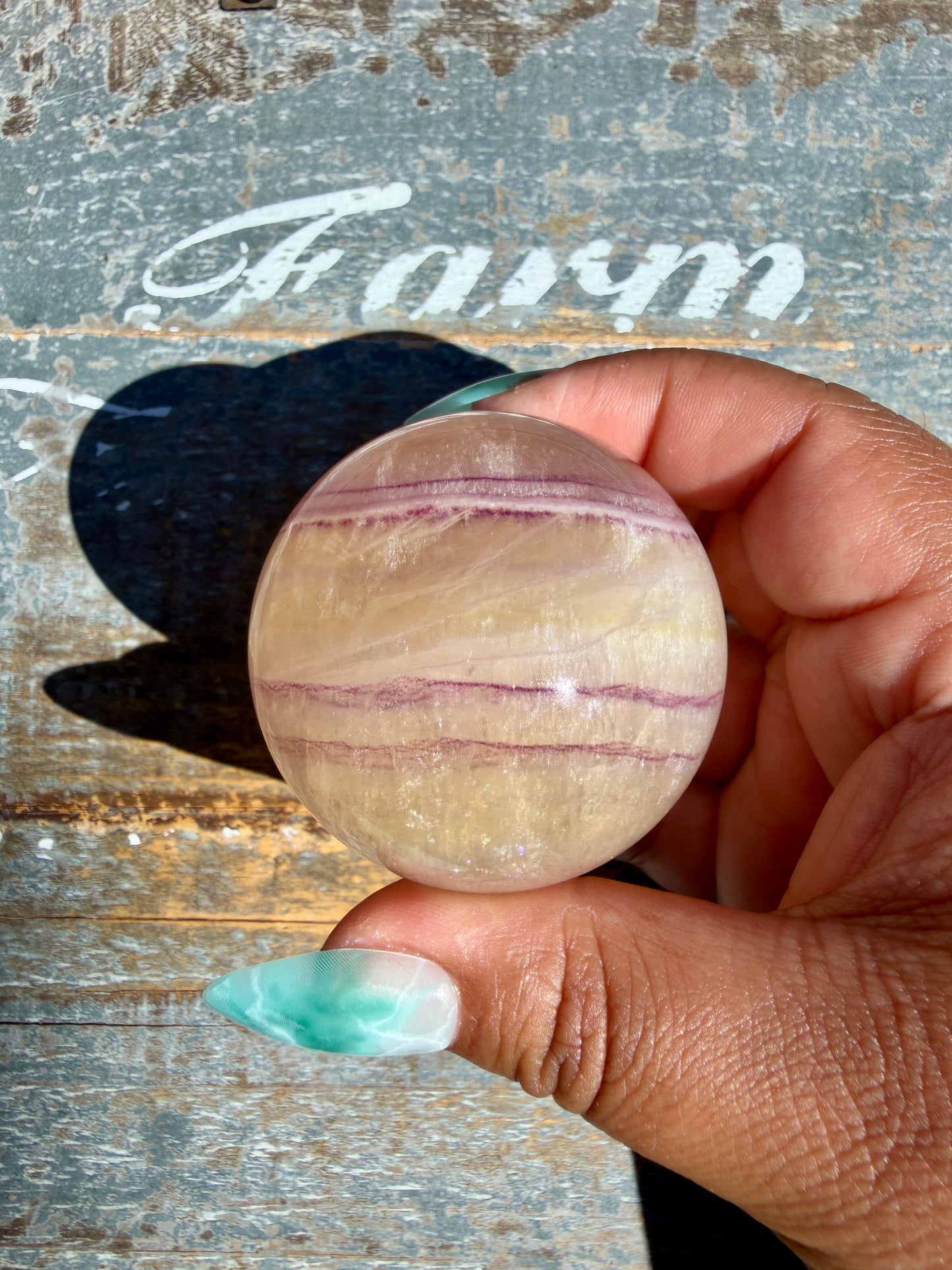 Gorgeous Yellow Candy Fluorite Sphere | Opt Y