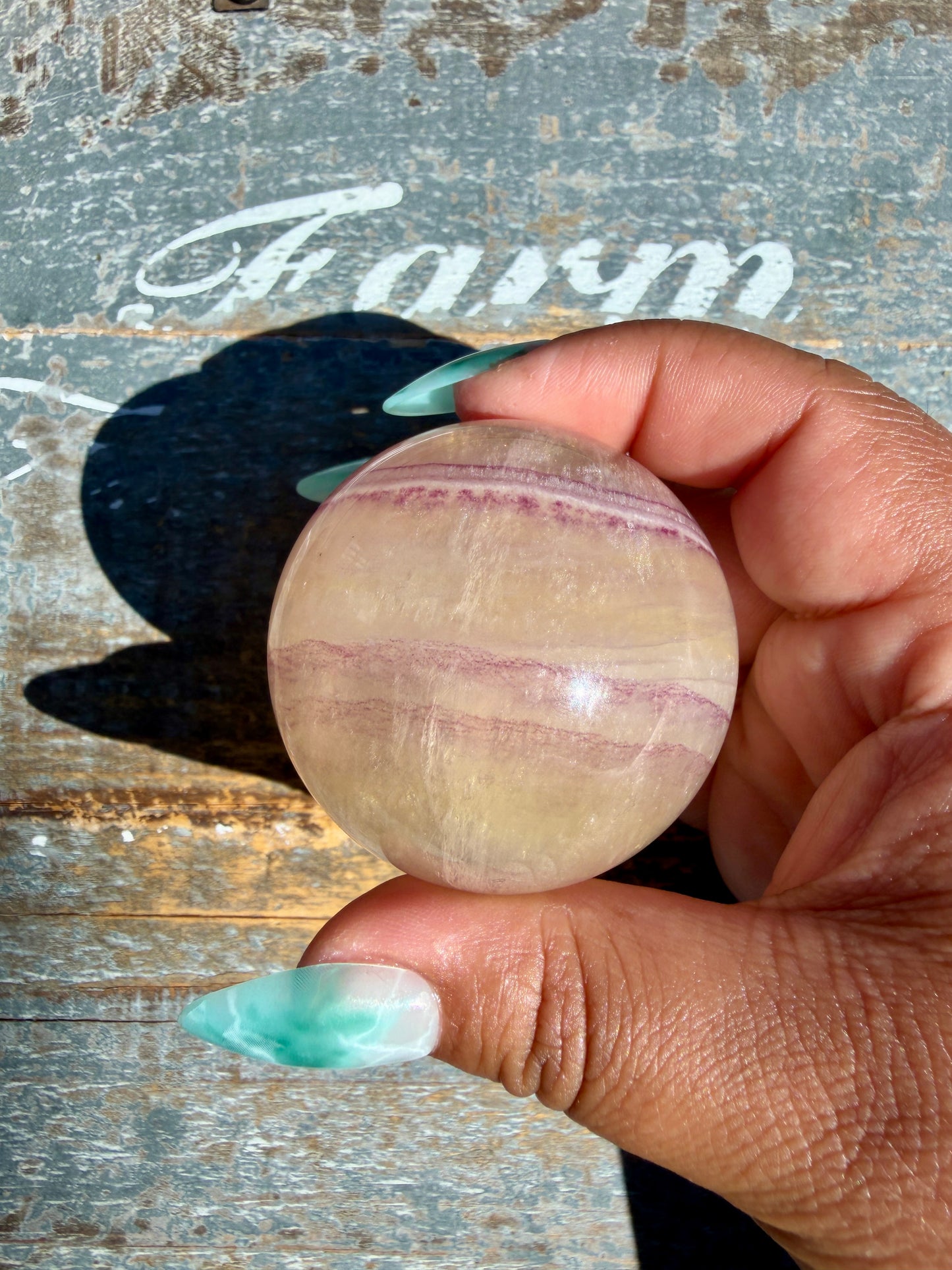 Gorgeous Yellow Candy Fluorite Sphere | Opt Y