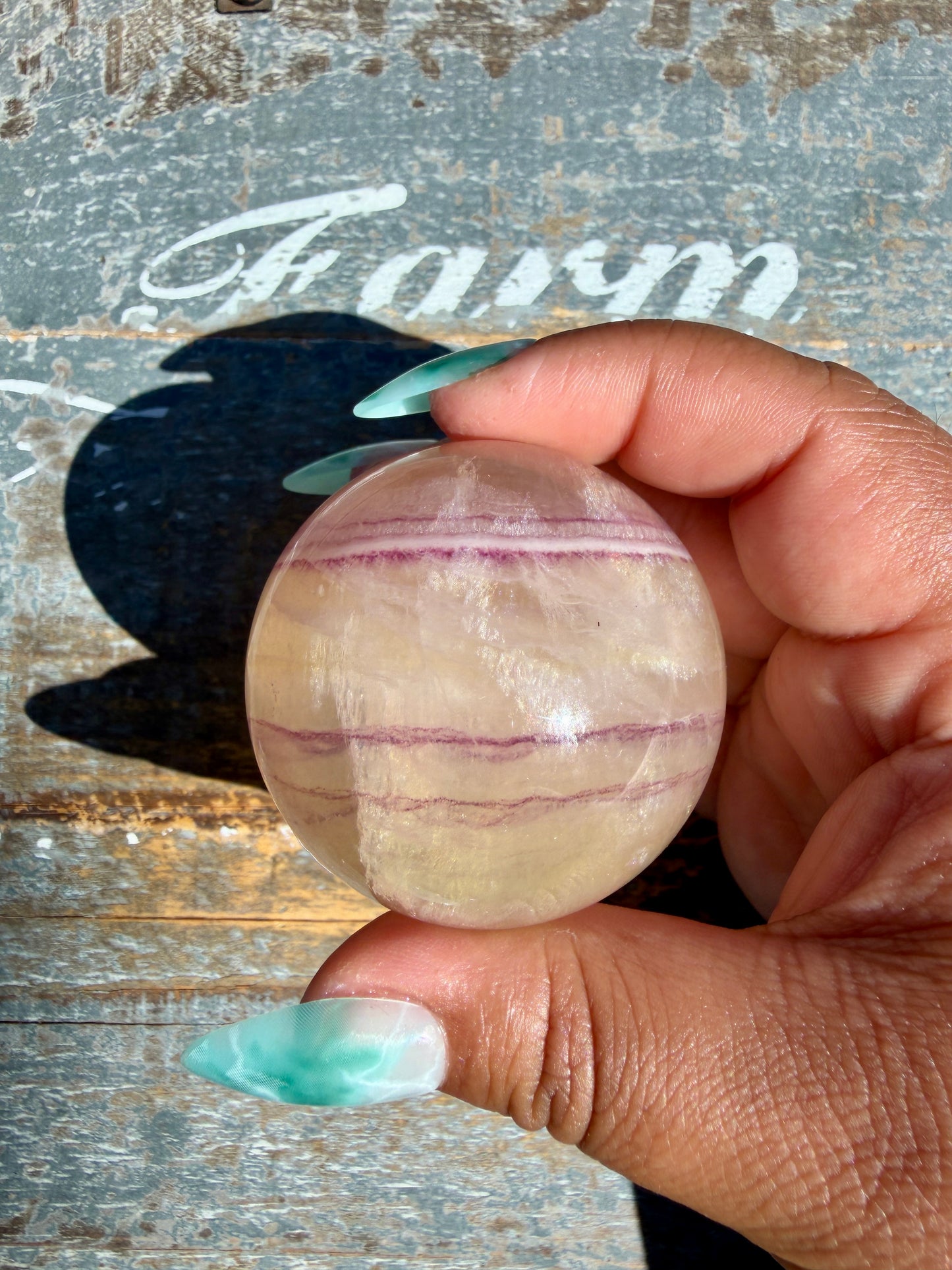 Gorgeous Yellow Candy Fluorite Sphere | Opt Y
