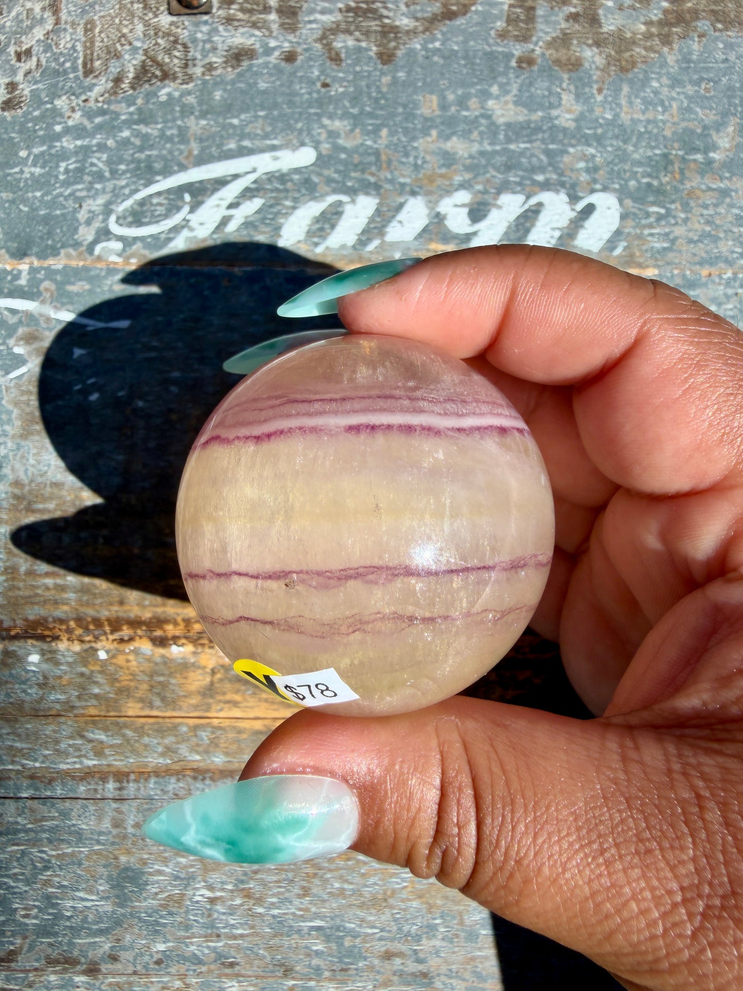 Gorgeous Yellow Candy Fluorite Sphere | Opt Y