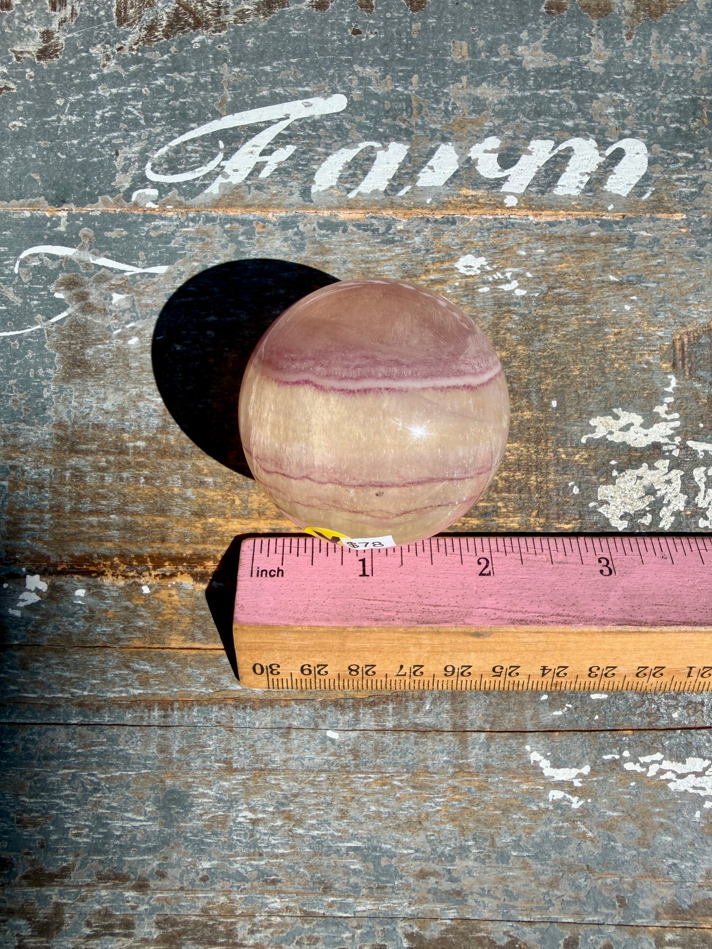 Gorgeous Yellow Candy Fluorite Sphere | Opt Y
