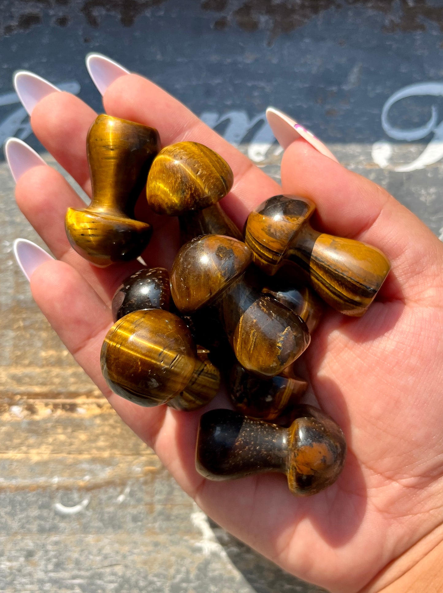 One (1) Tigers Eye Mushroom, Intuitively chosen