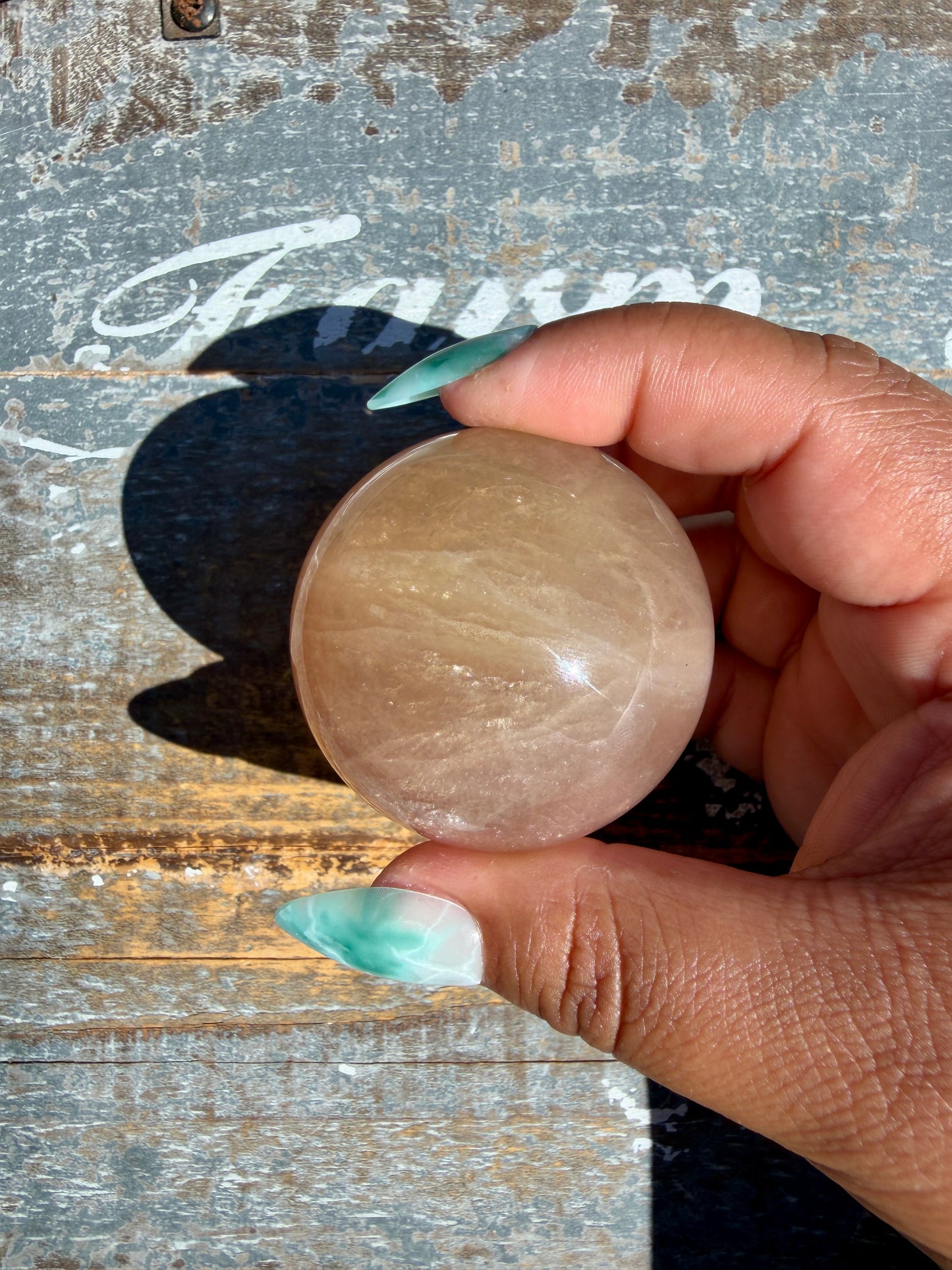 Gorgeous Yellow Candy Fluorite Sphere | Opt W