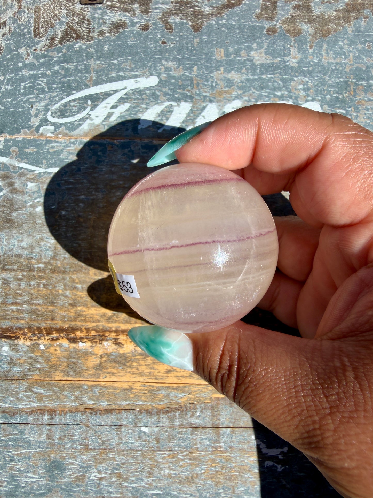 Gorgeous Yellow Candy Fluorite Sphere | Opt P