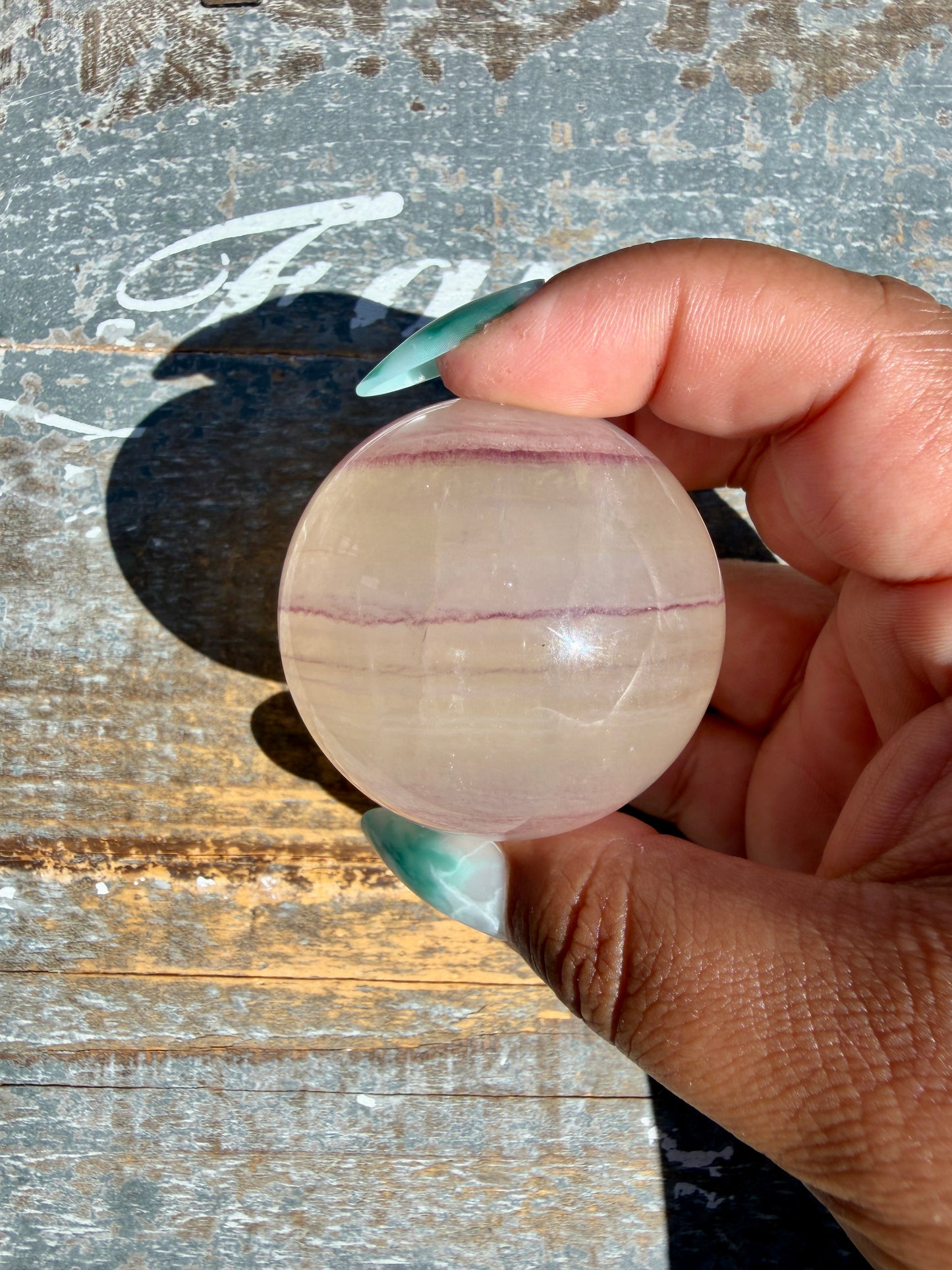 Gorgeous Yellow Candy Fluorite Sphere | Opt P