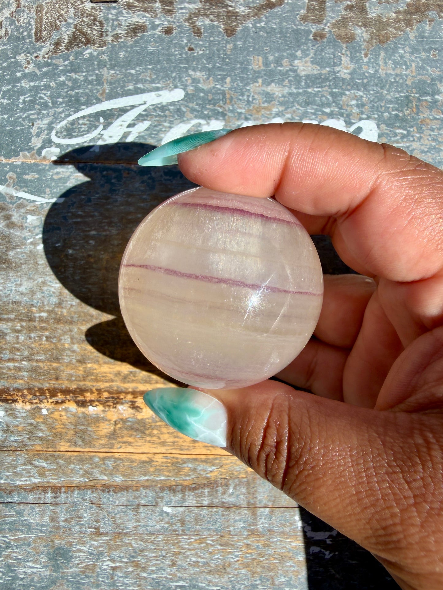 Gorgeous Yellow Candy Fluorite Sphere | Opt P