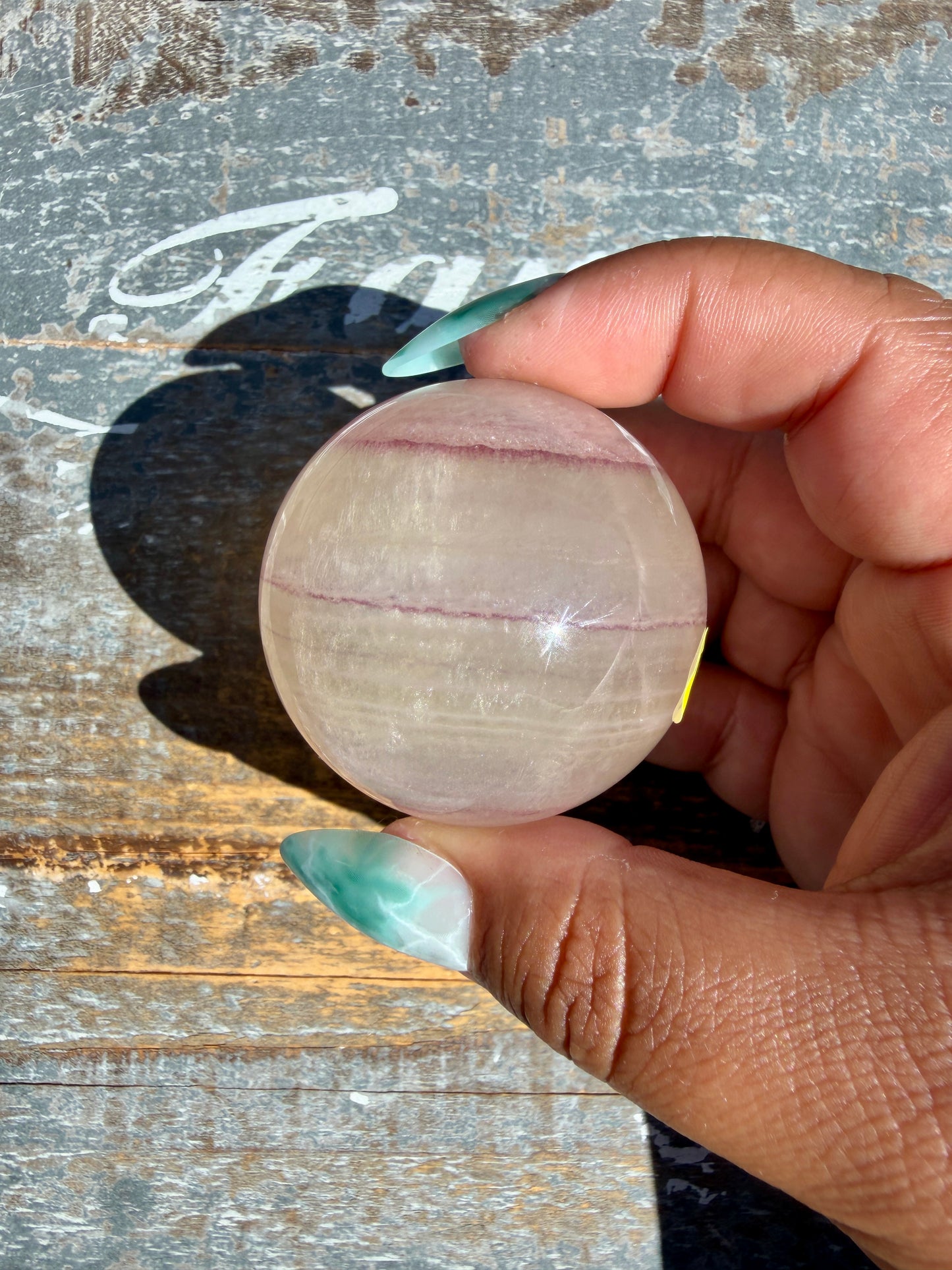 Gorgeous Yellow Candy Fluorite Sphere | Opt P