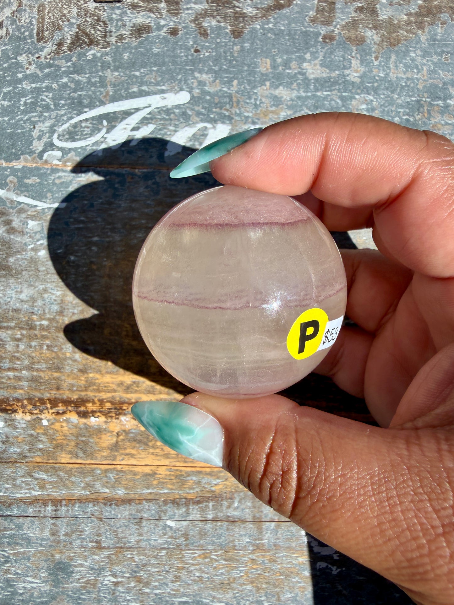 Gorgeous Yellow Candy Fluorite Sphere | Opt P