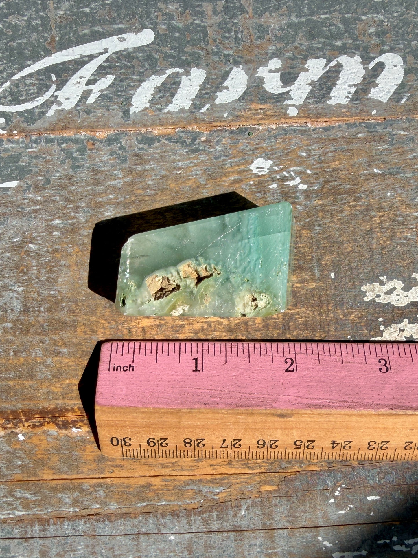Gorgeous Optical Calcite + Moss Agate Combo Mineral Freeform From India | Opt 33