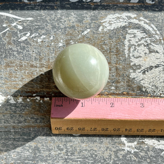 Gorgeous Sage Green Moonstone Sphere from Tanzania