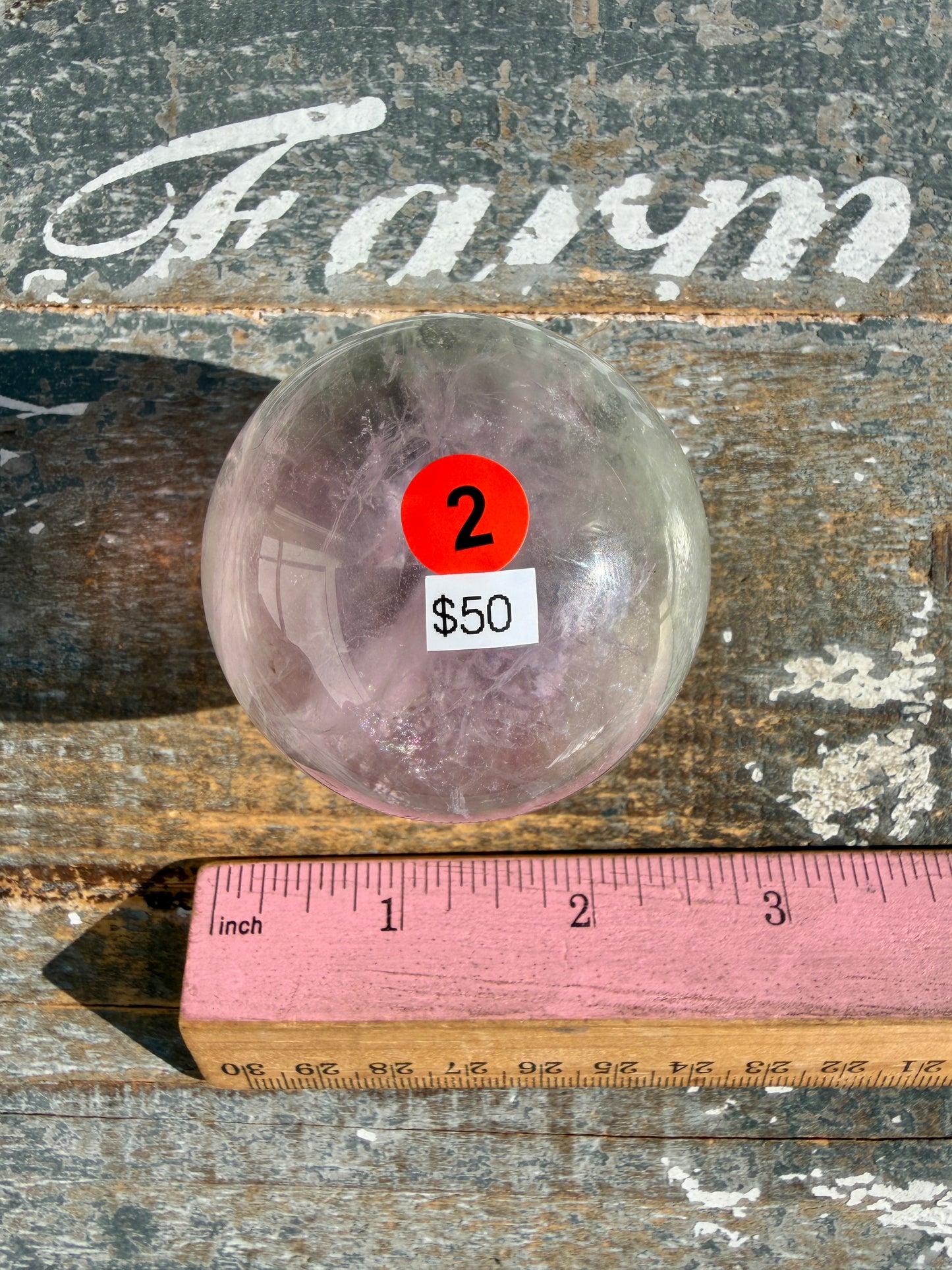 Gorgeous Stormy Water Fluorite Sphere | Opt 2