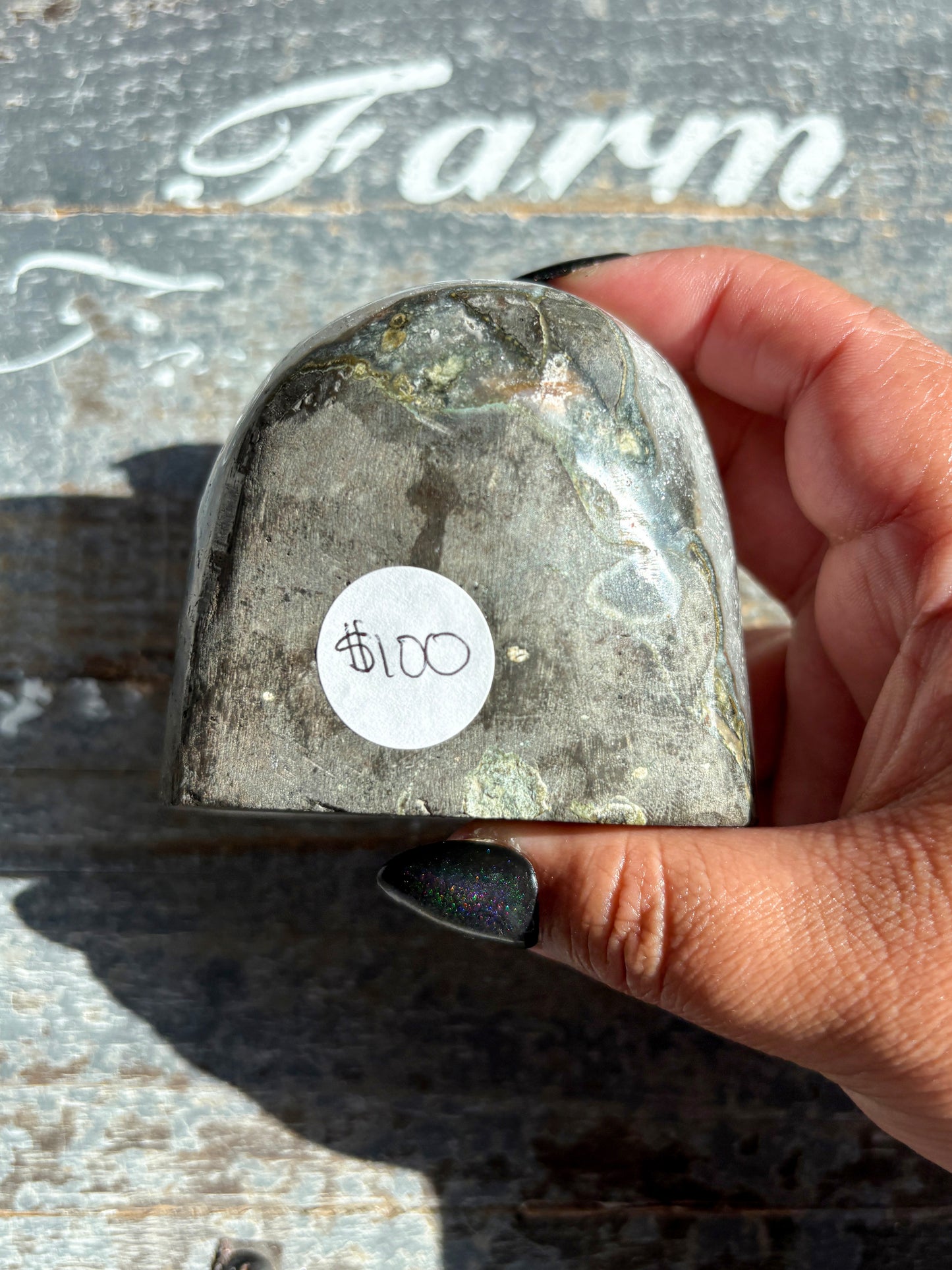 Gorgeous Rainbow Amethyst Cut Base from Brazil *Natural Color