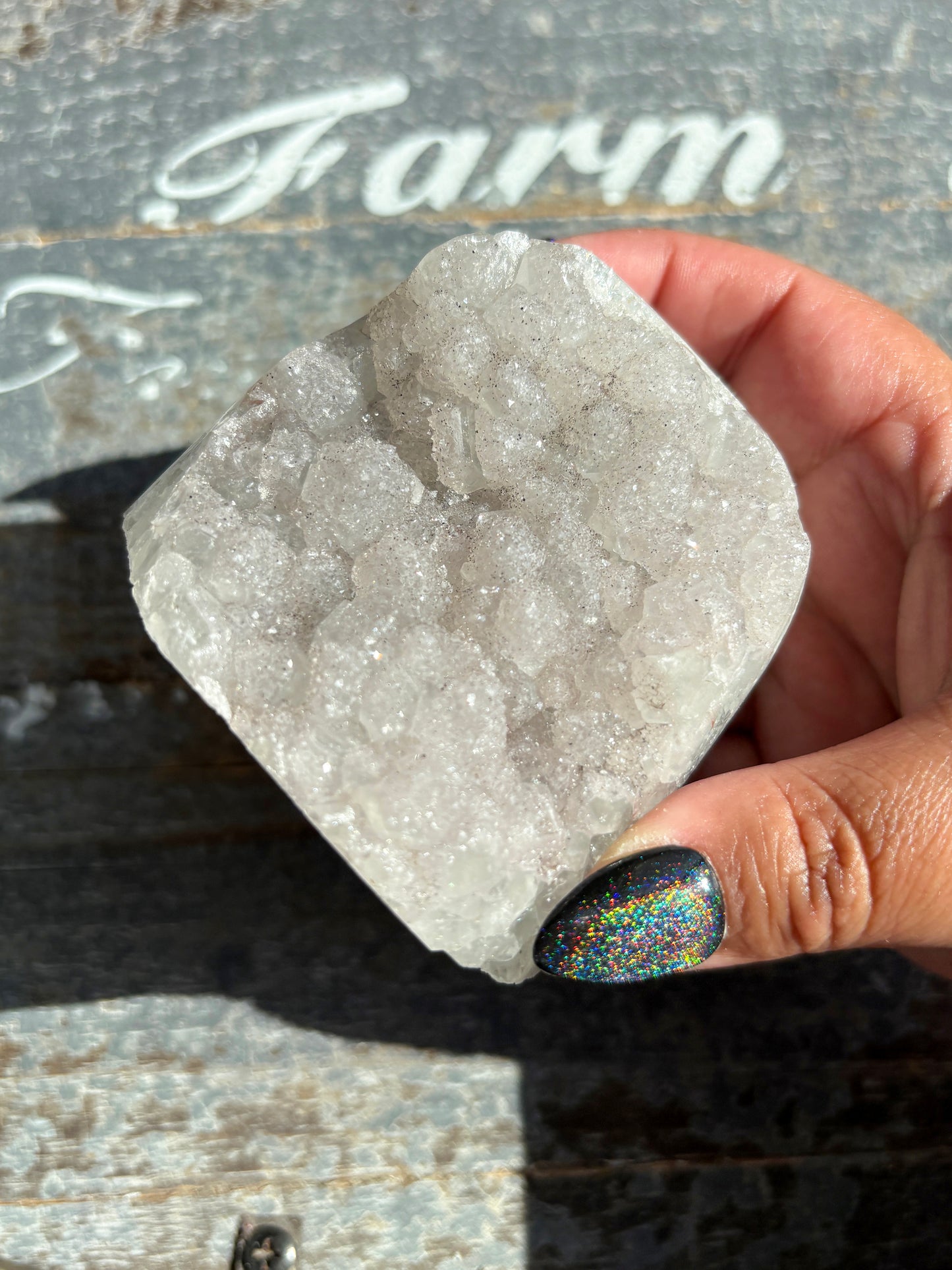 Gorgeous Rainbow Amethyst Cut Base from Brazil *Natural Color