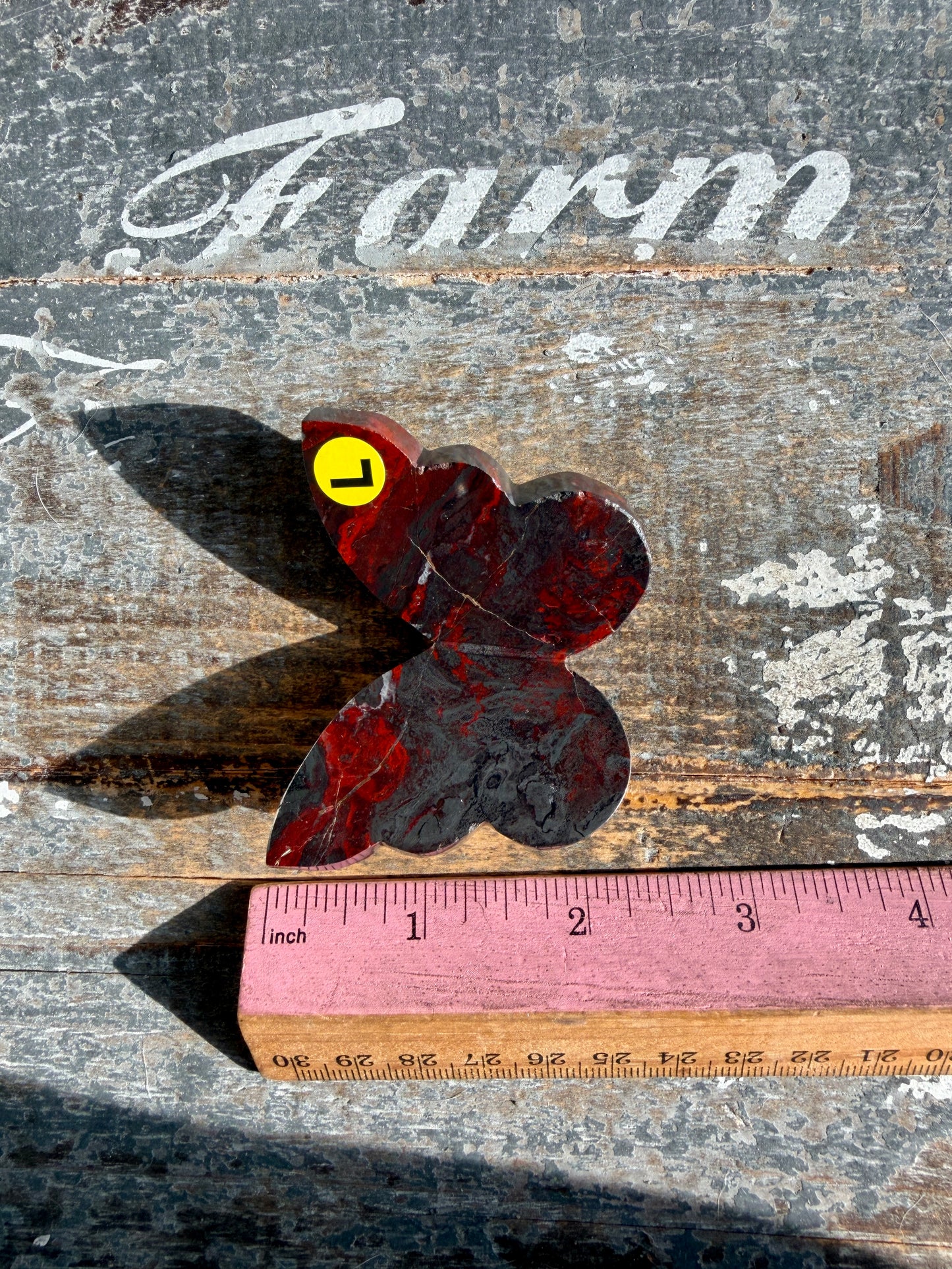 Gorgeous Jaspilite (Jasper + Hematite) 3D Butterfly | Opt L