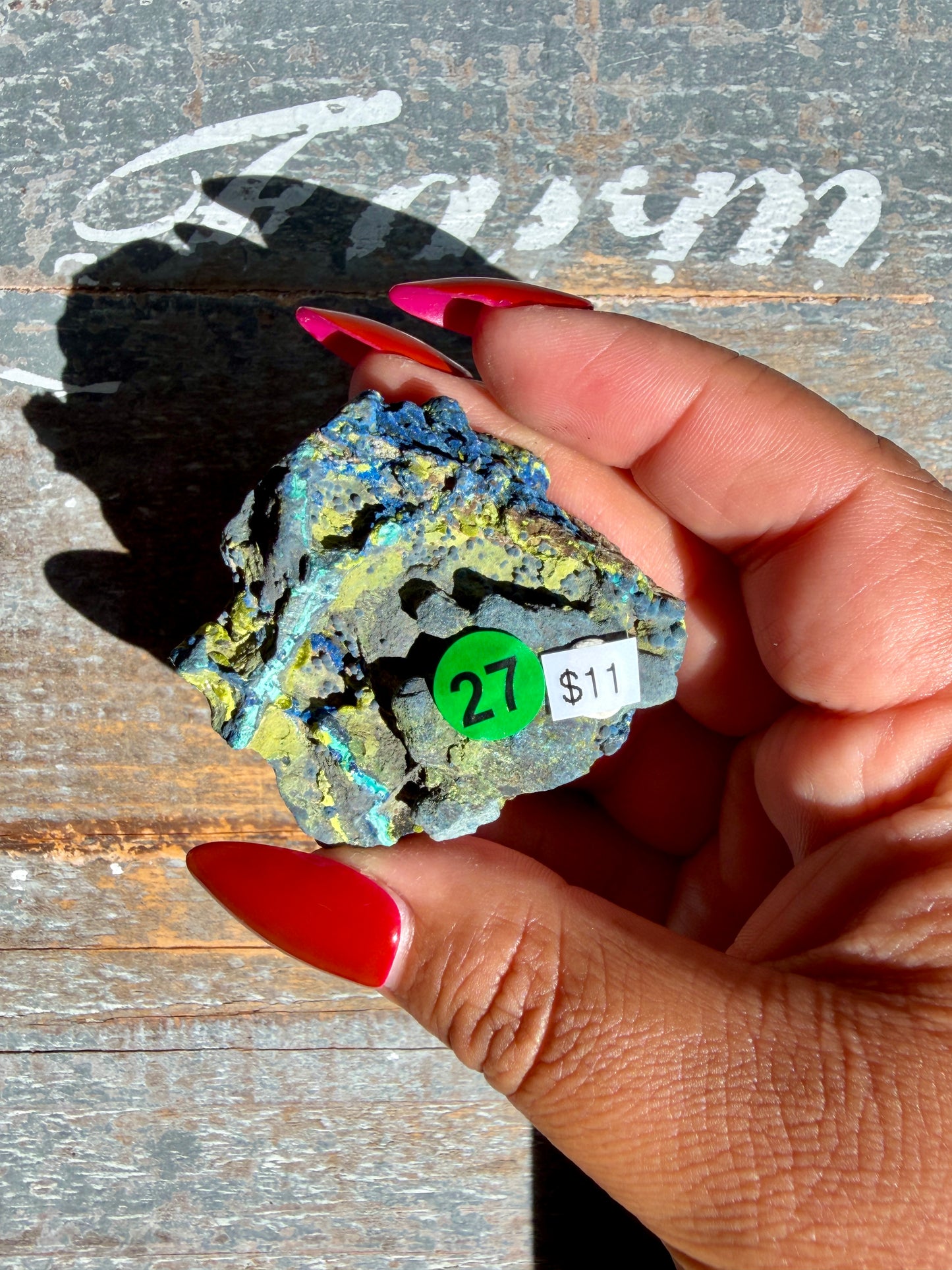 Gorgeous Malachite + Azurite on Matrix Specimen | Opt 27