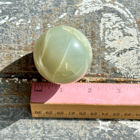 Gorgeous Sage Green Moonstone Sphere from Tanzania