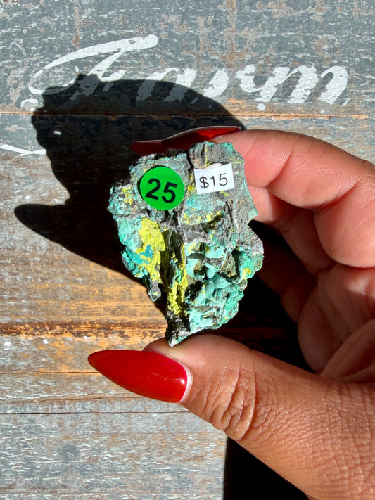 Gorgeous Malachite + Azurite on Matrix Specimen | Opt 25