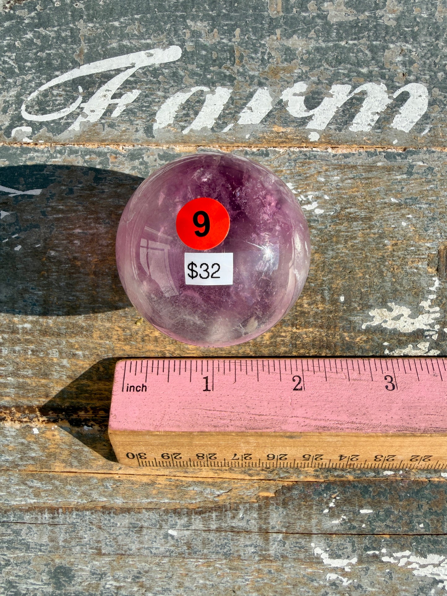 Gorgeous Stormy Water Fluorite Sphere | Opt 9