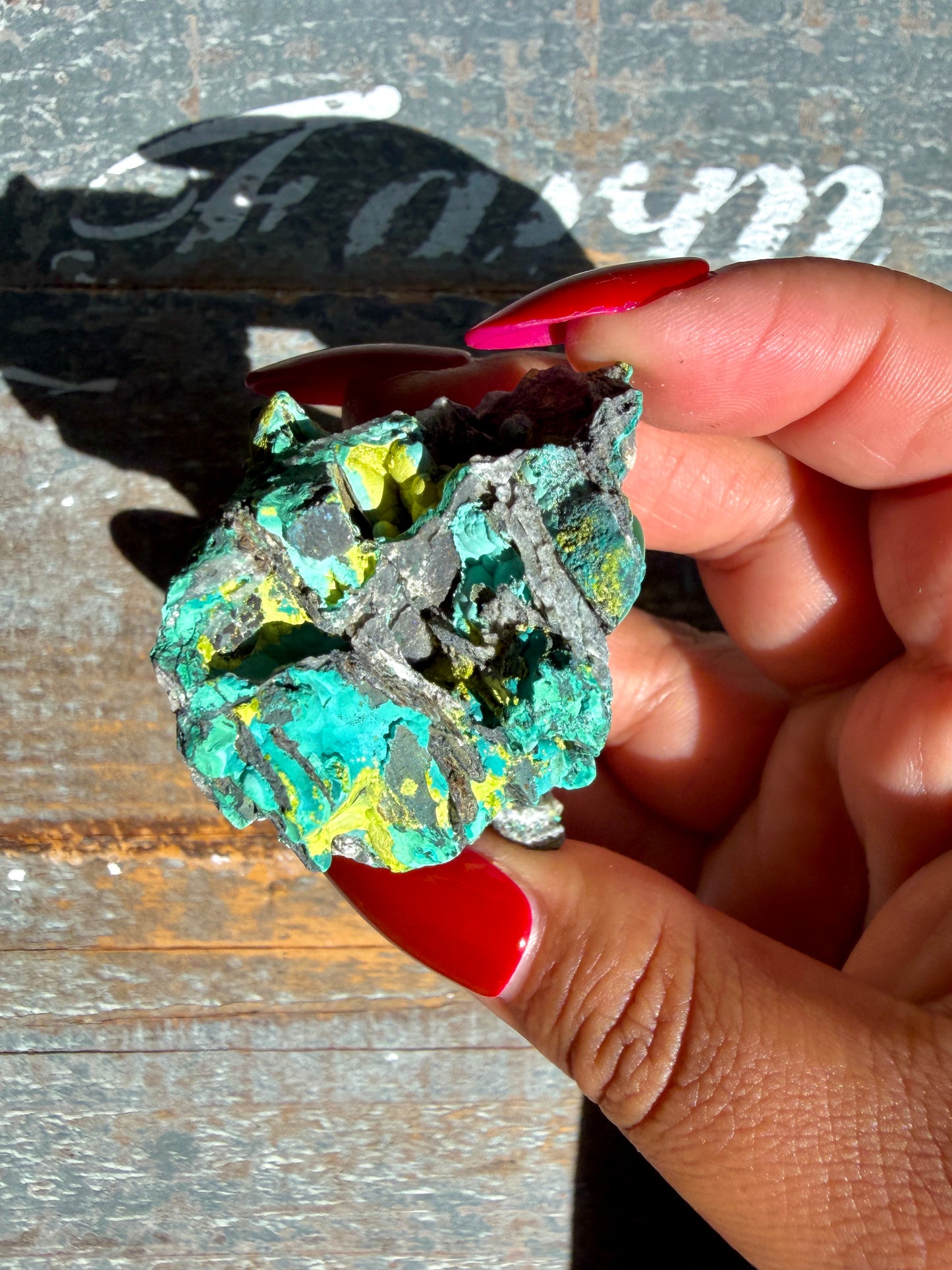 Gorgeous Malachite + Azurite on Matrix Specimen | Opt 25