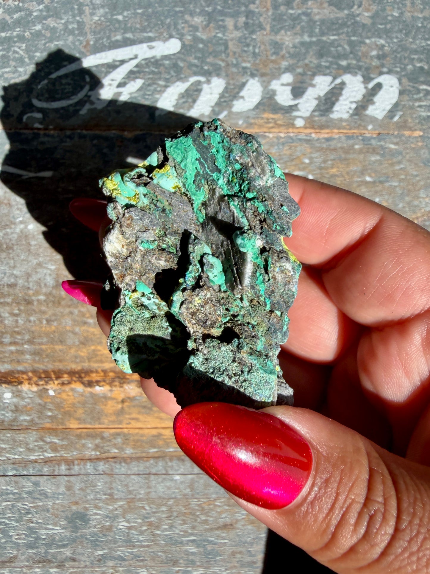 Gorgeous Malachite + Azurite on Matrix Specimen | Opt 25