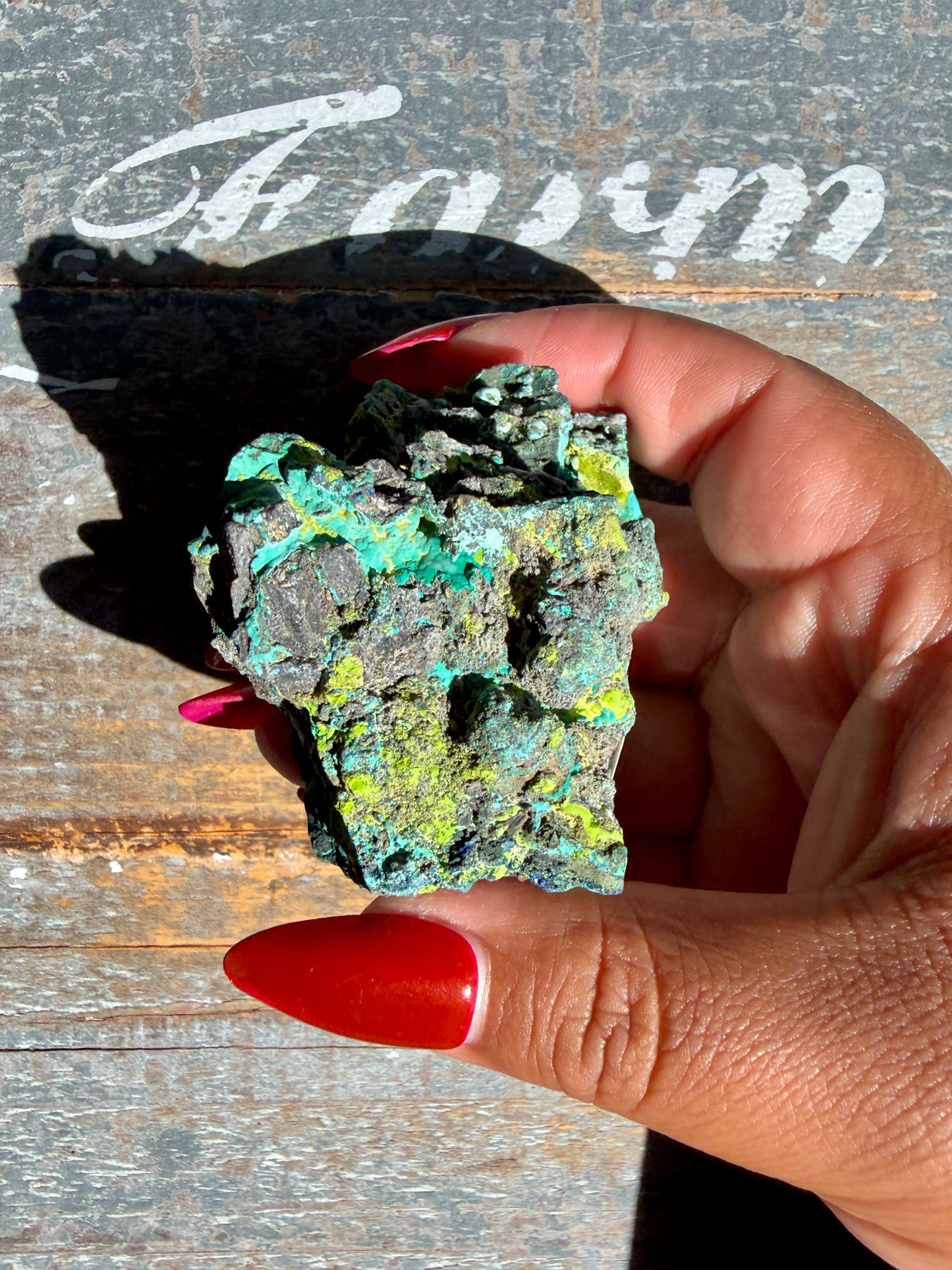 Gorgeous Malachite + Azurite on Matrix Specimen | Opt 26