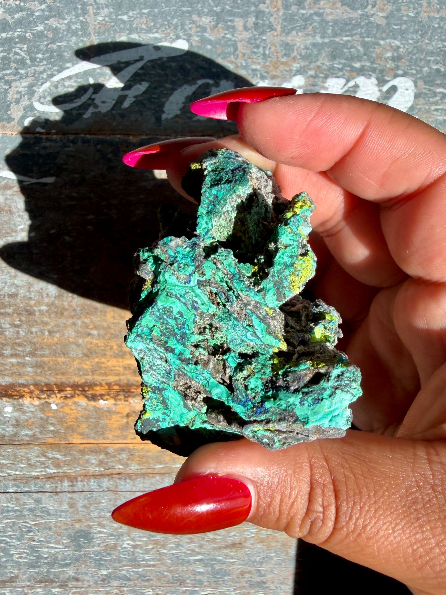 Gorgeous Malachite + Azurite on Matrix Specimen | Opt 26