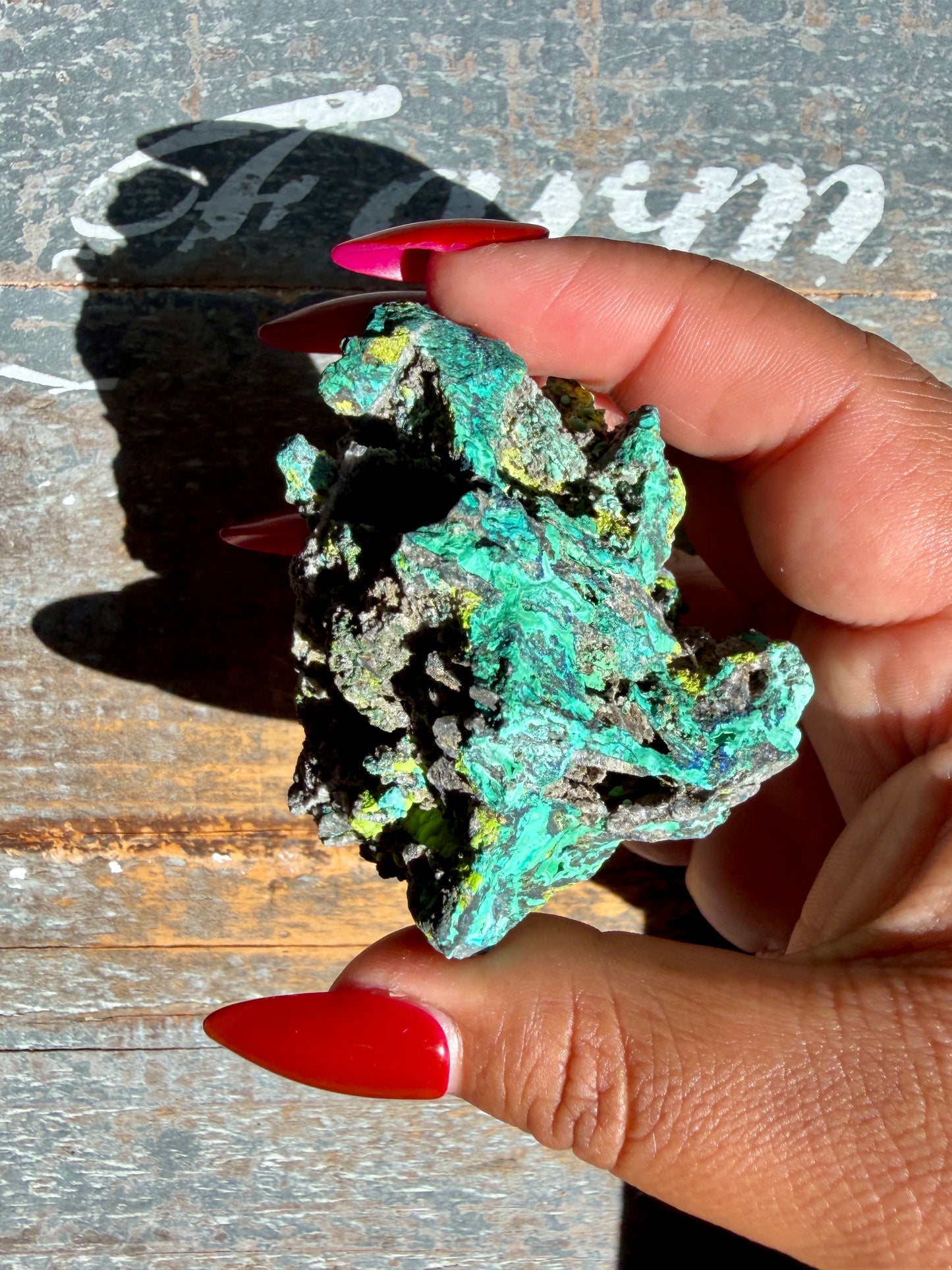 Gorgeous Malachite + Azurite on Matrix Specimen | Opt 26