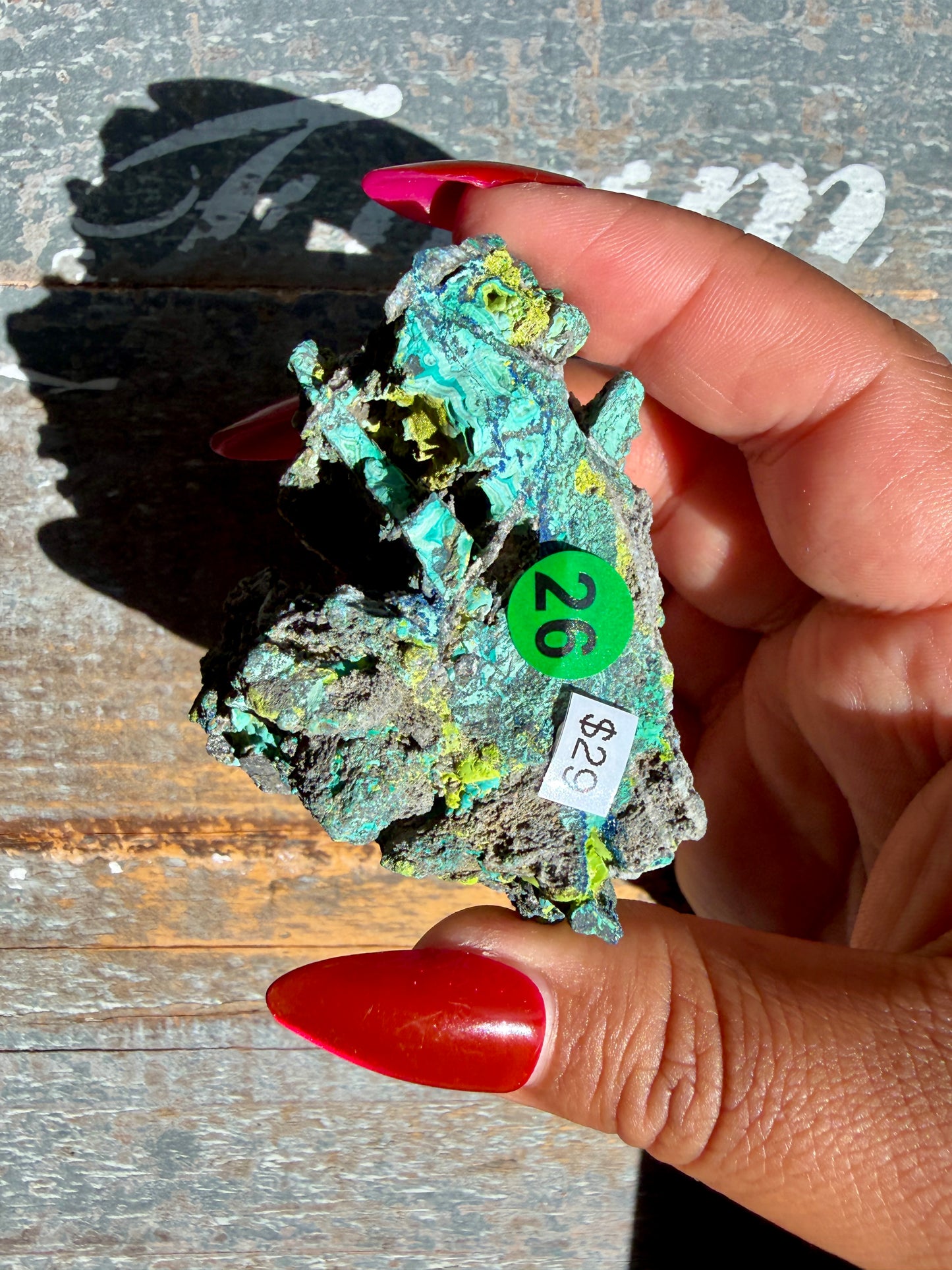 Gorgeous Malachite + Azurite on Matrix Specimen | Opt 26